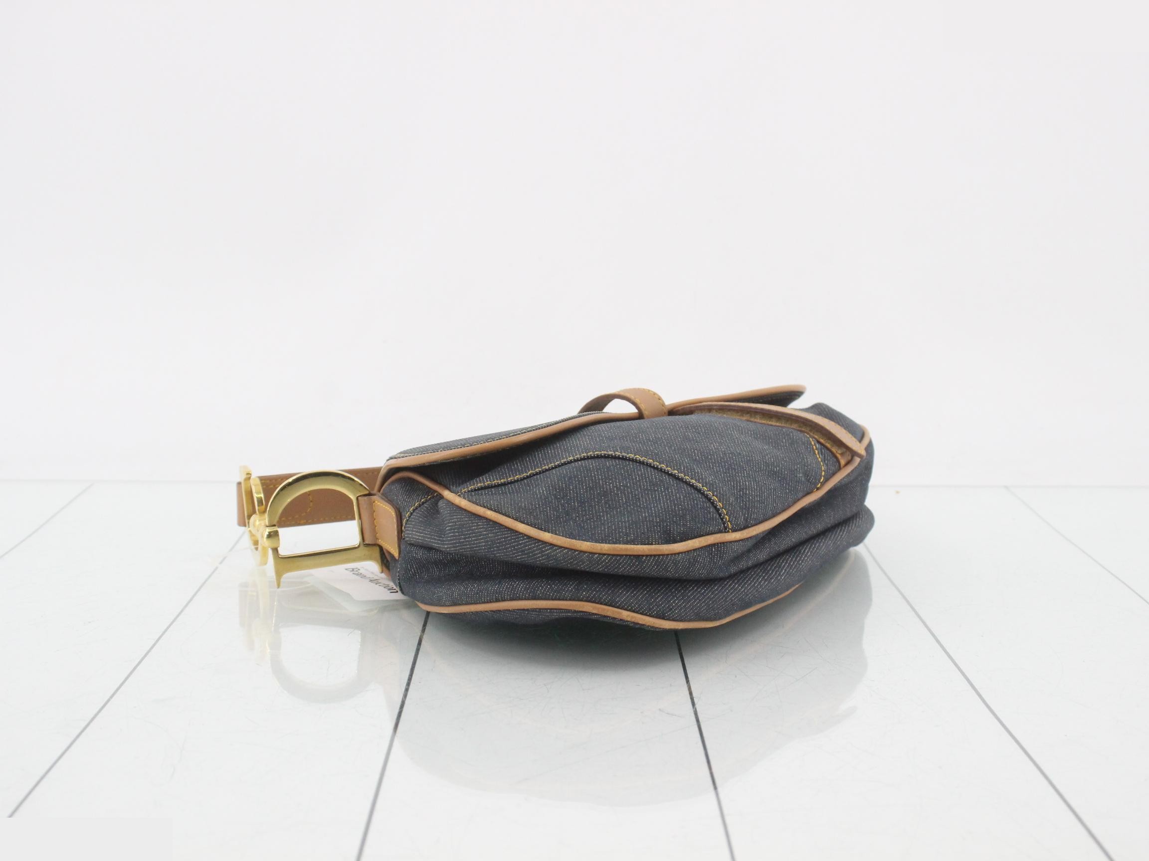 Denim handbag, saddle bag — view 5