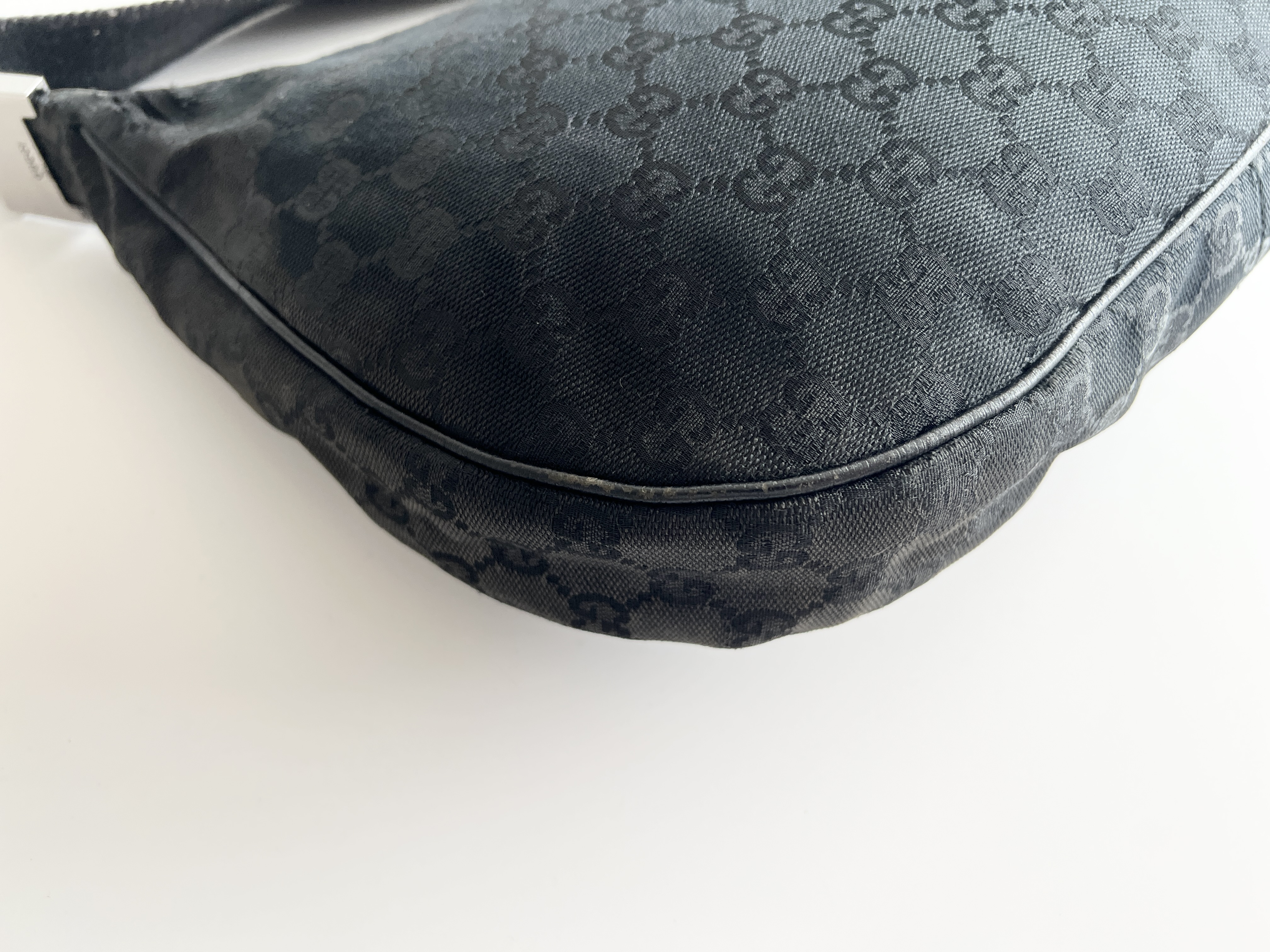 GG Moon Hobo Canvas Leather Shoulder Bag (One Shoulder Bag) — view 13