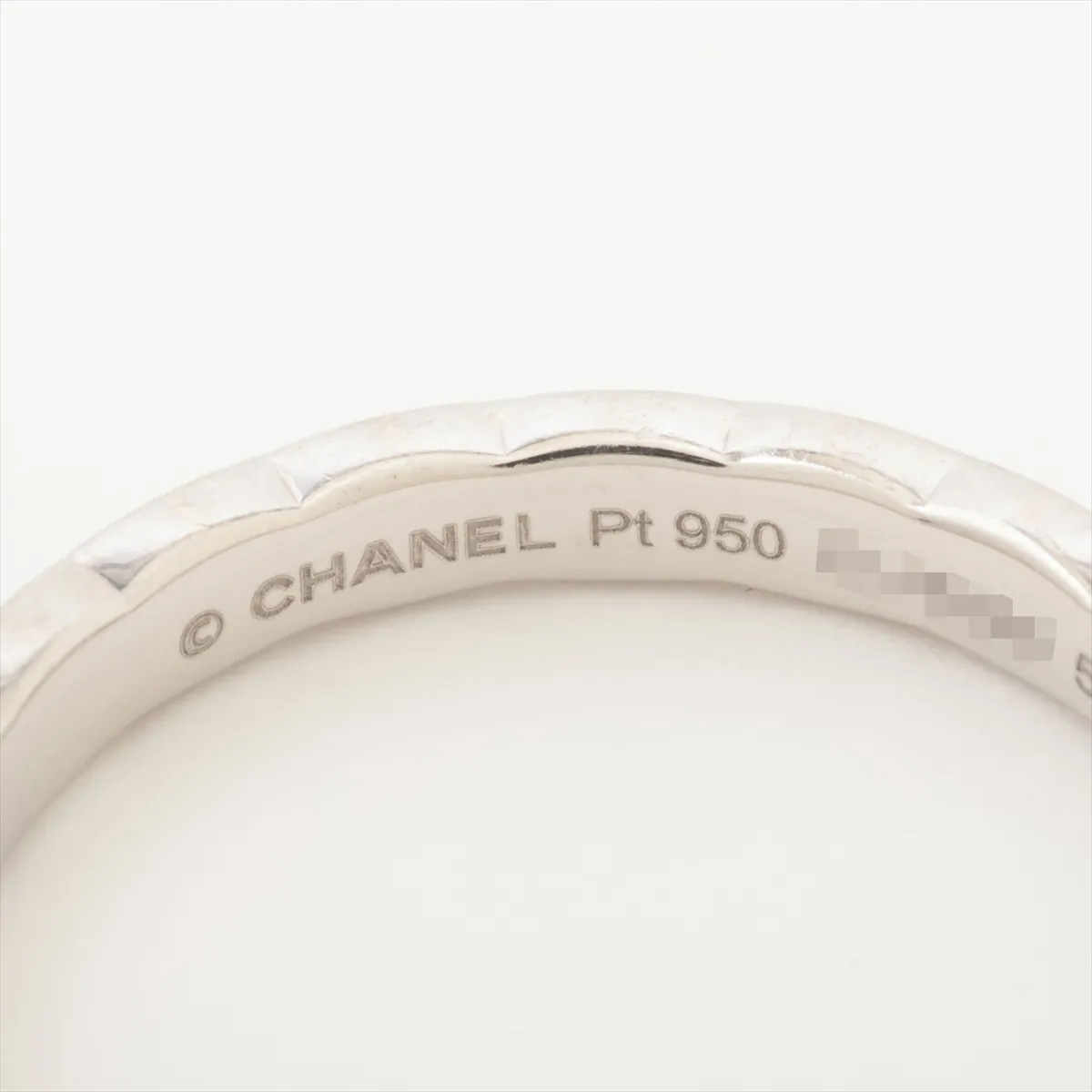 Coco Crush 1P Diamond Ring, Pt950, 4.5g, Size 54, EU4966, dents, J11354 — view 3