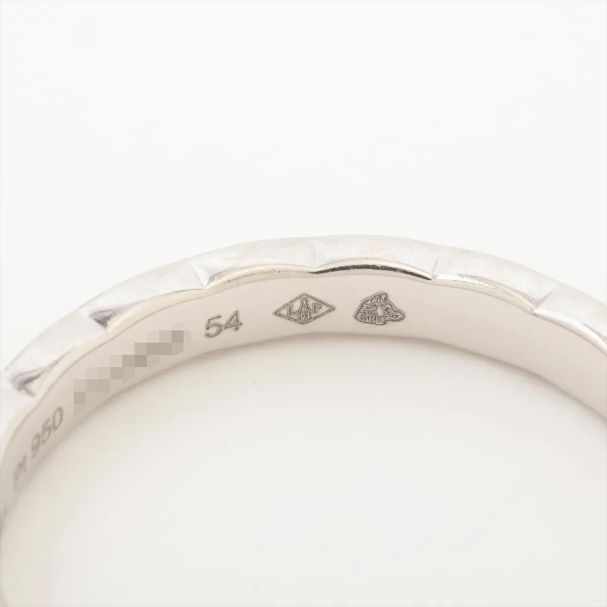 Coco Crush 1P Diamond Ring, Pt950, 4.5g, Size 54, EU4966, dents, J11354 — view 4
