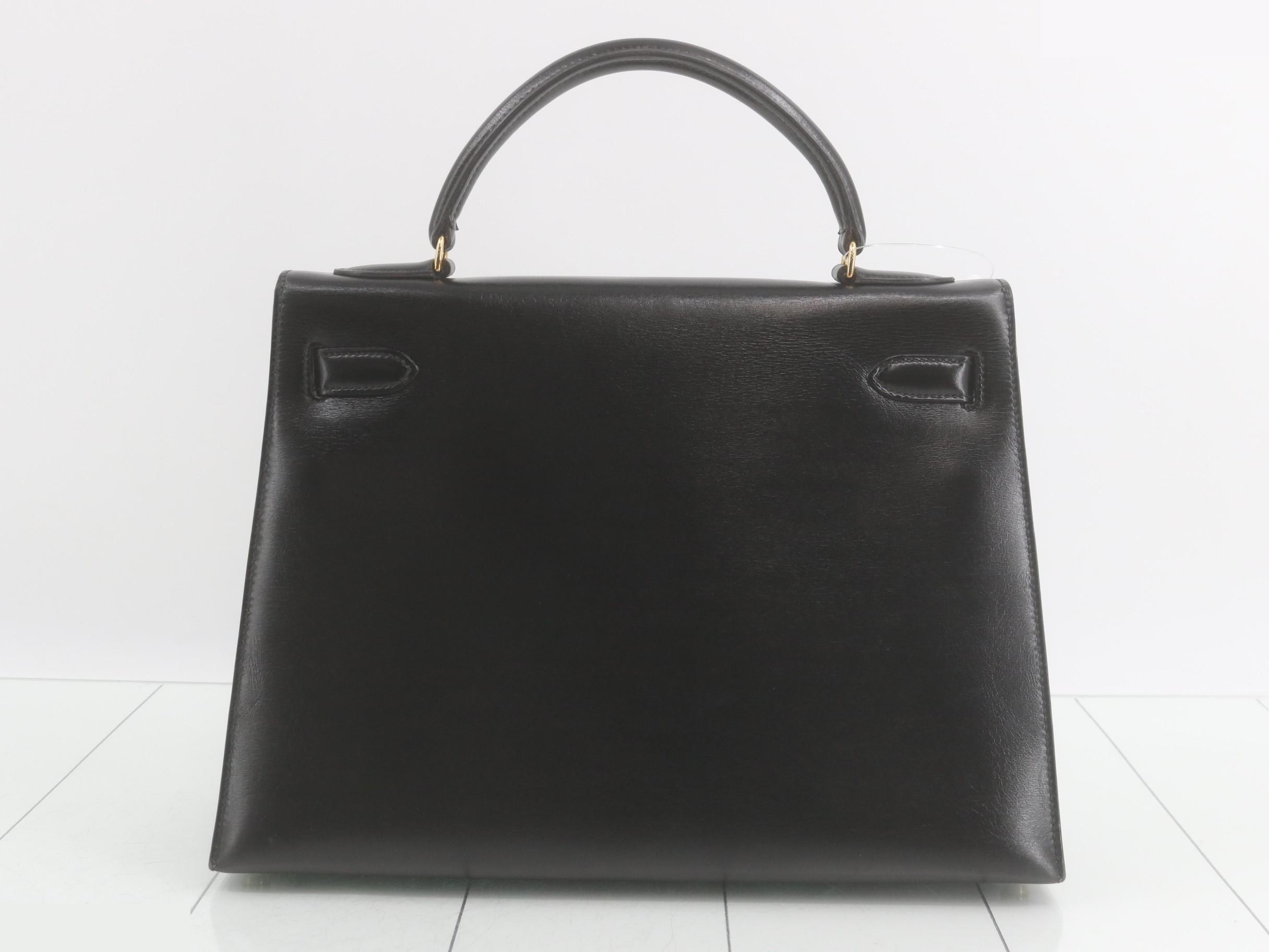 Kelly 32 Box Calf Handbag T — view 3