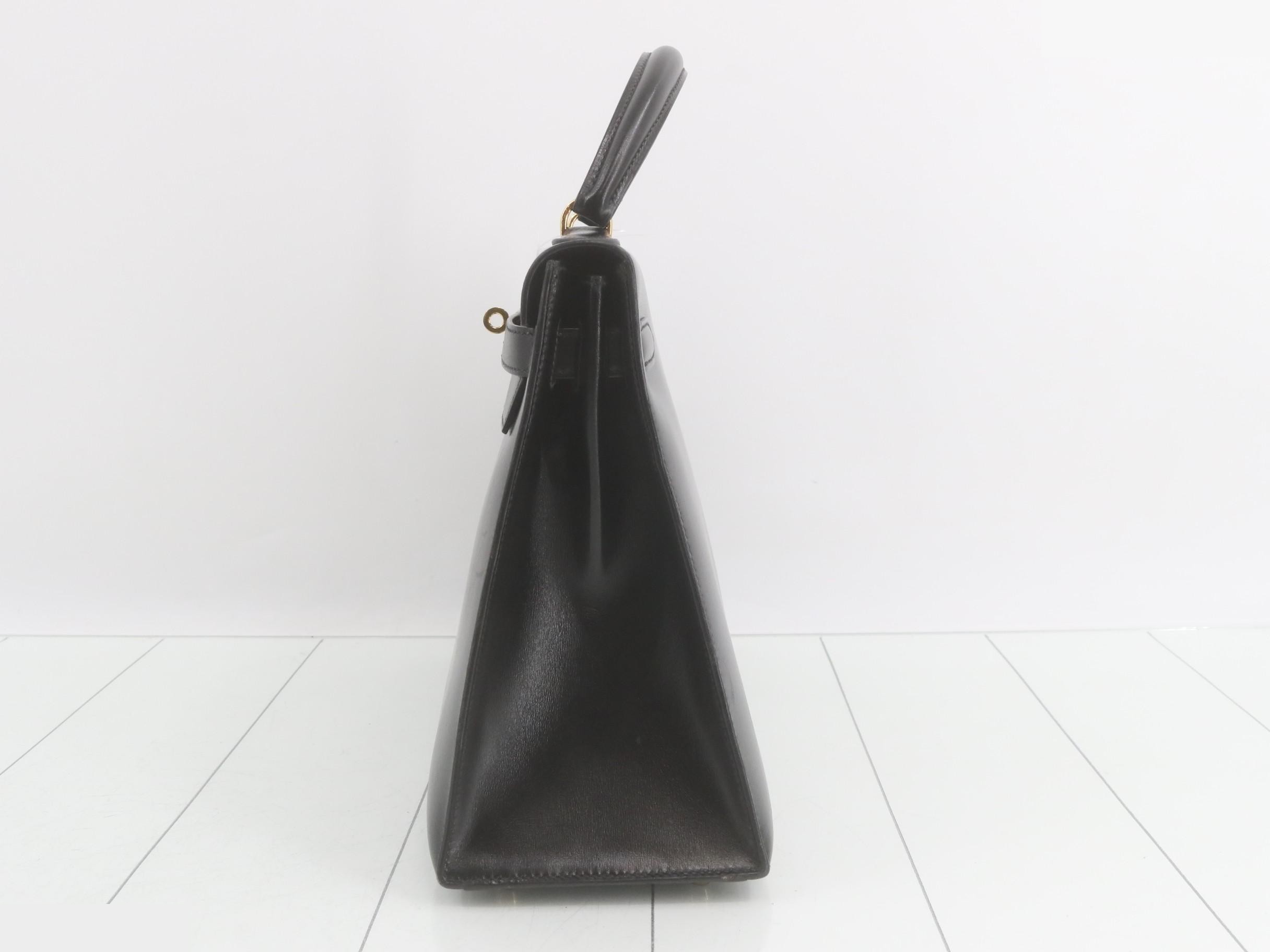 Kelly 32 Box Calf Handbag T — view 4