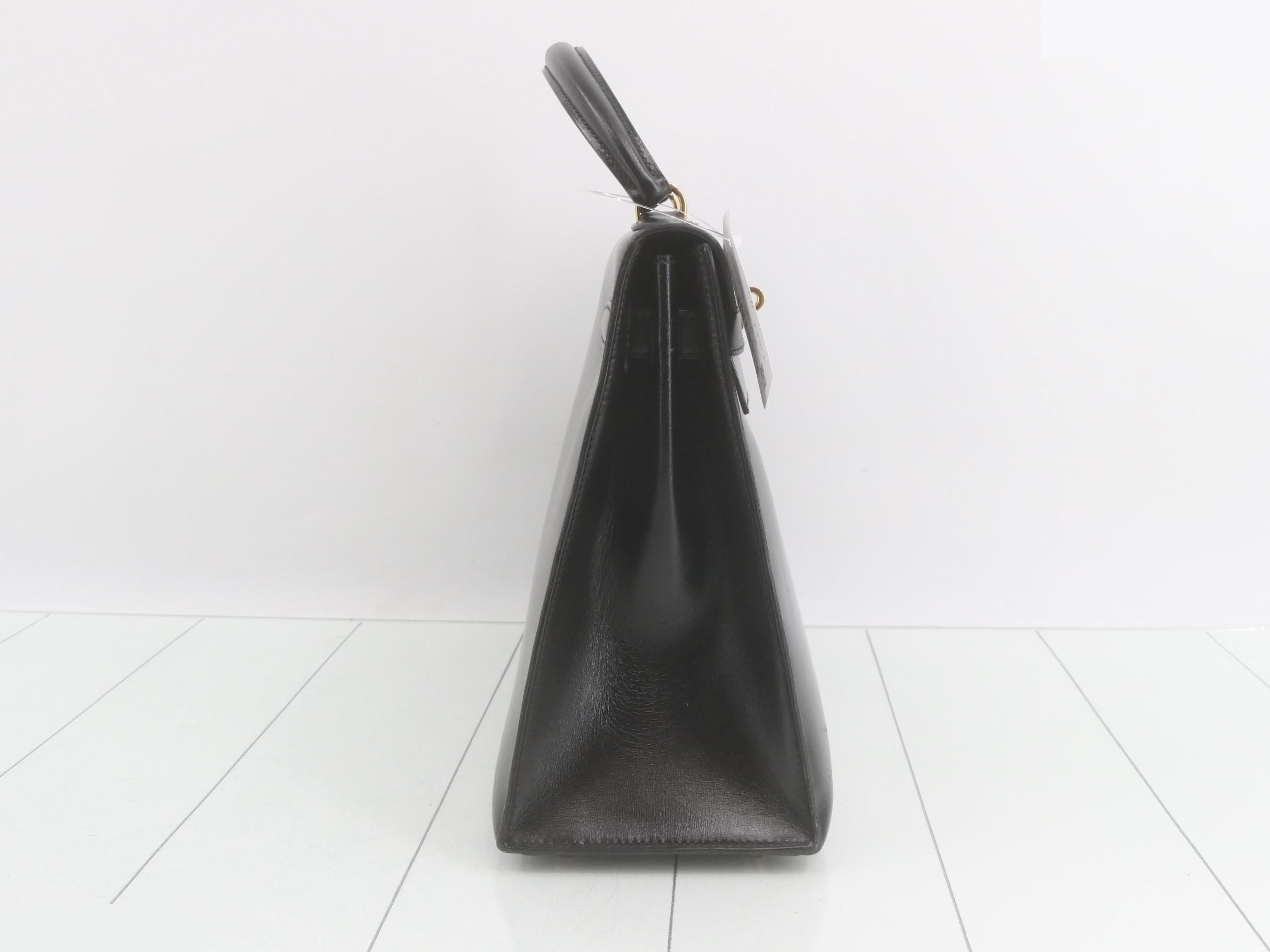 Kelly 32 Box Calf Handbag T — view 5