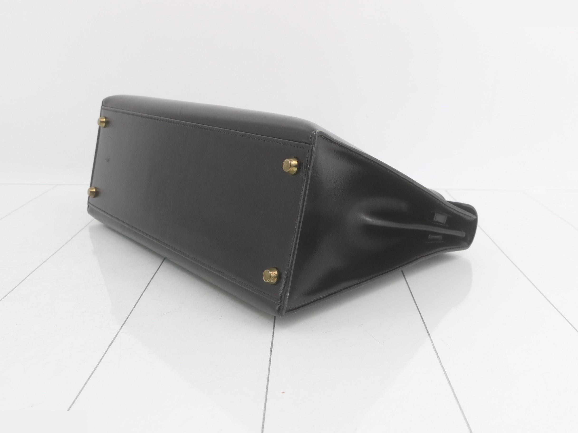 Kelly 32 Box Calf Handbag T — view 7