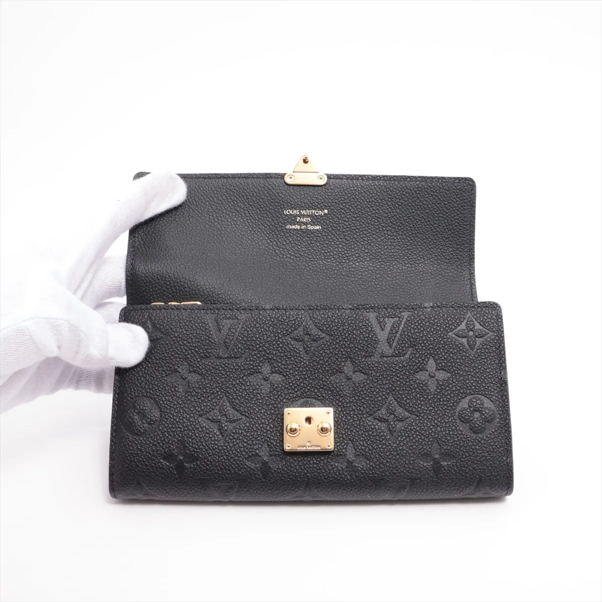 Monogram Empreinte Portefeuille Salametis M82638 Noir Long Wallet (RFID detected) — view 3