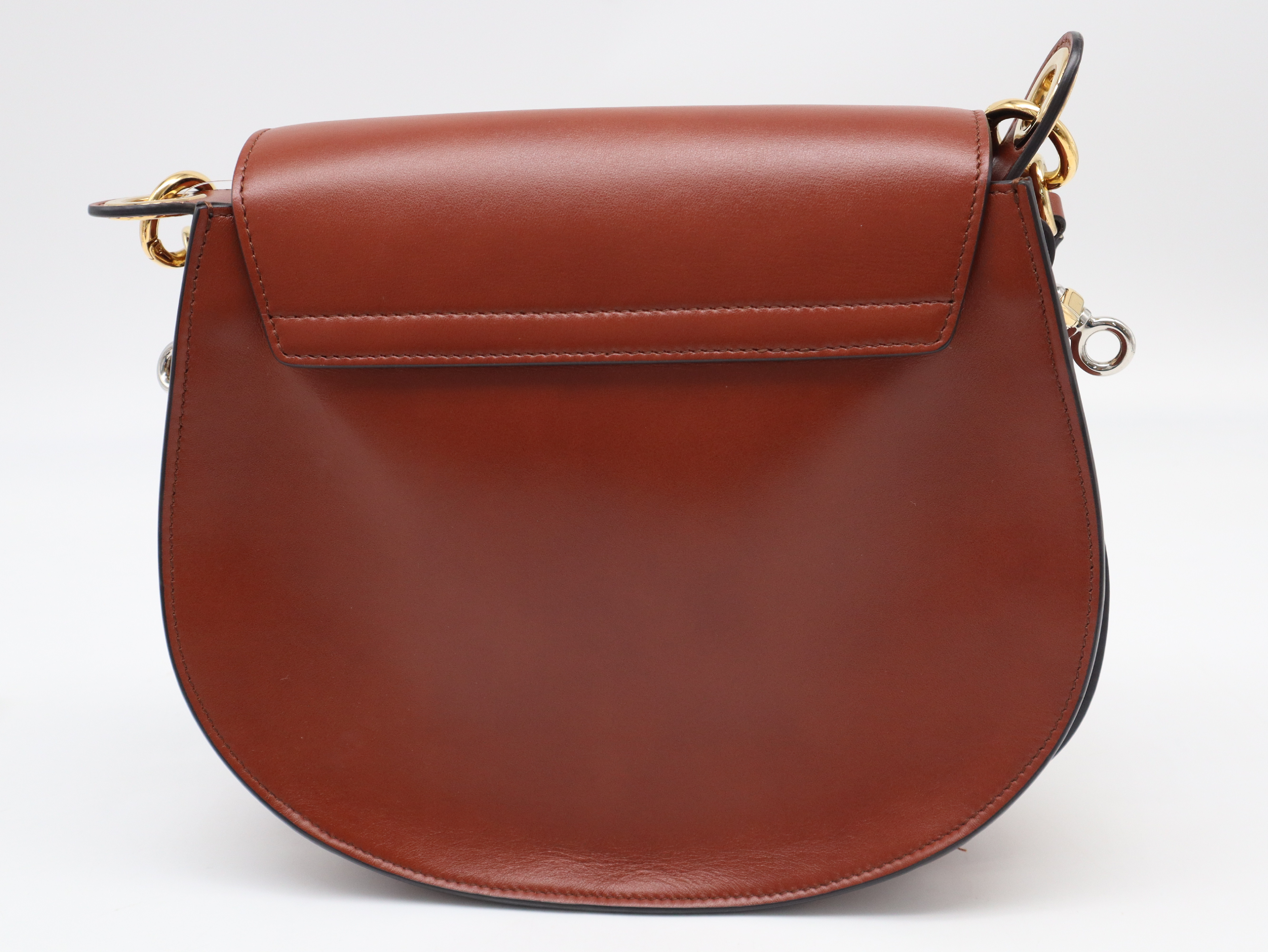 41870652 Leather Tess 2-Way Bag, Brown, with Strap and Dust Bag, Handbag — view 2