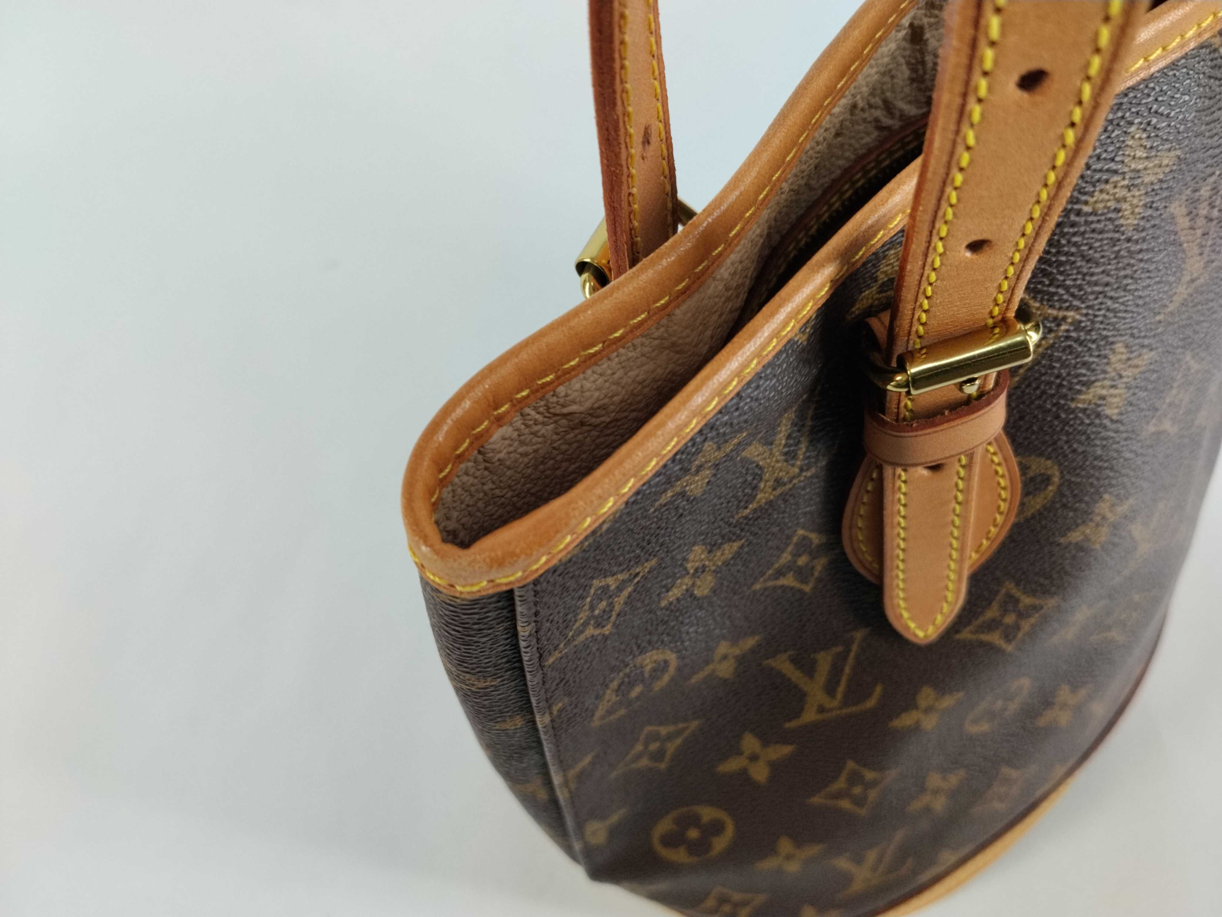 Monogram Bucket PM Monogram Tote Bag with Dust Bag — view 8