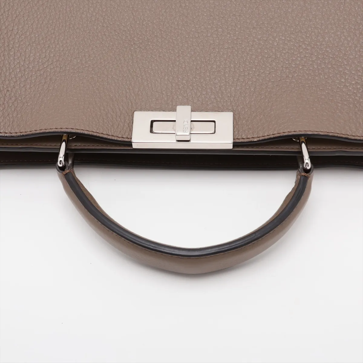 Peekaboo I.U Medium Leather 2-Way Handbag, Greige, 7VA529 — view 5