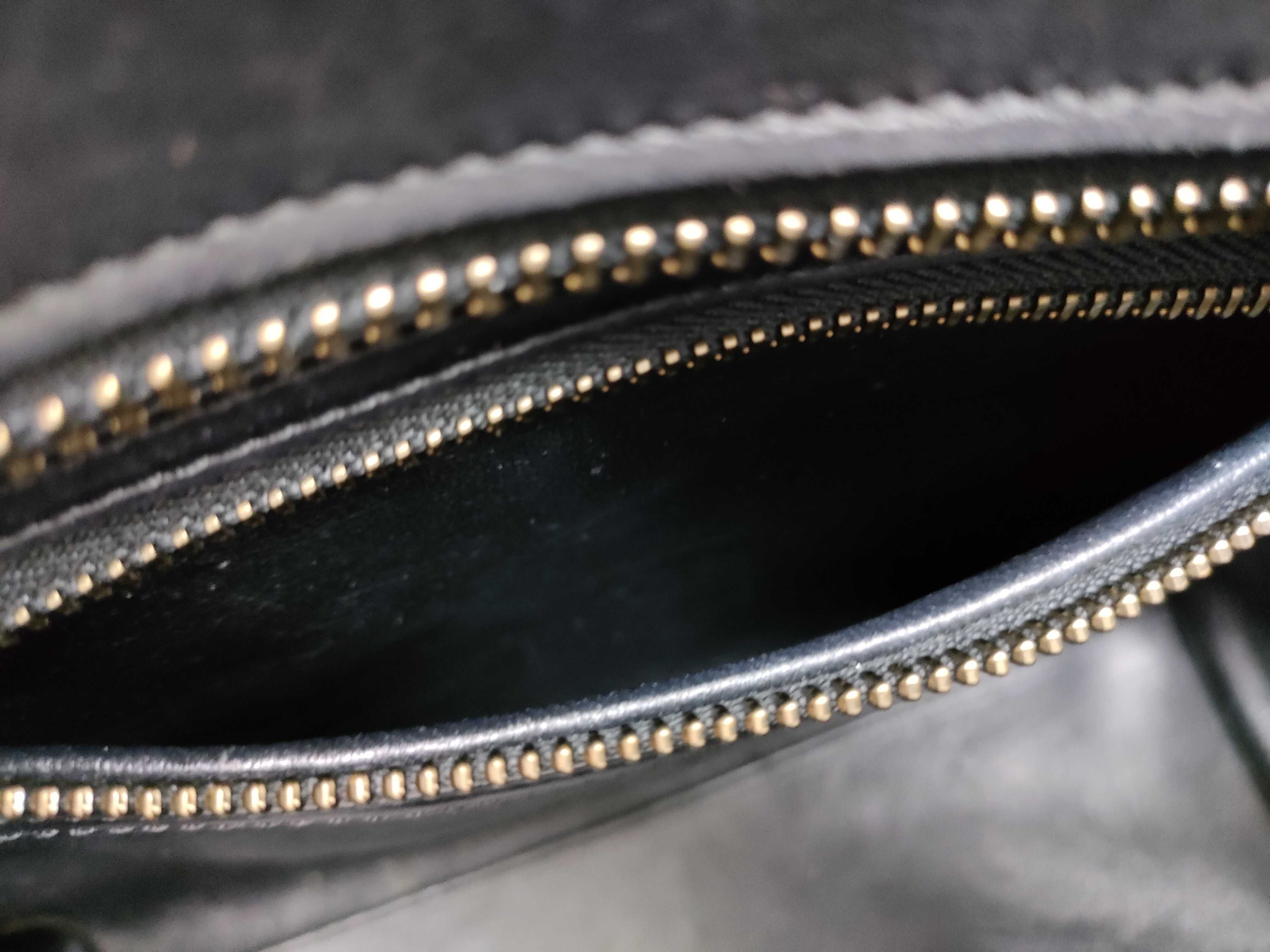 Micro Shopper Leather Handbag, Beige — view 11