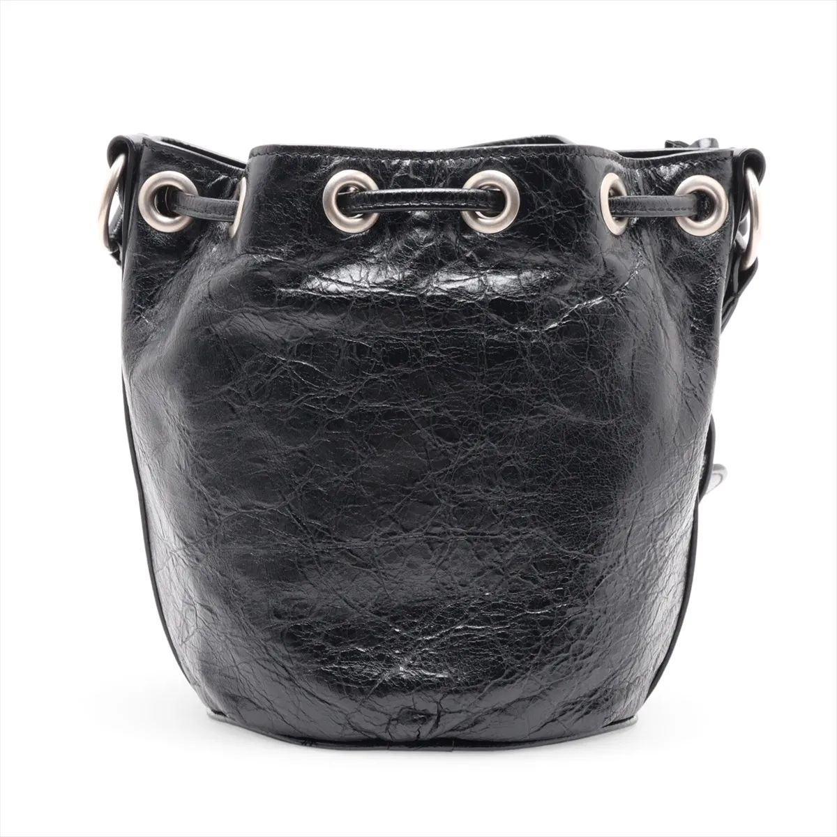 Le Cagol Leather Shoulder Bag, Black, 702431 — view 2
