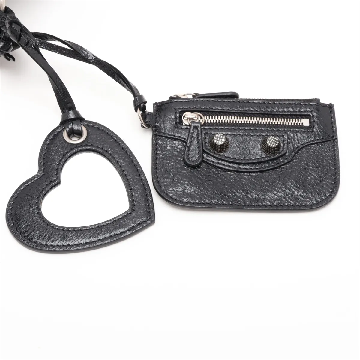Le Cagol Leather Shoulder Bag, Black, 702431 — view 9
