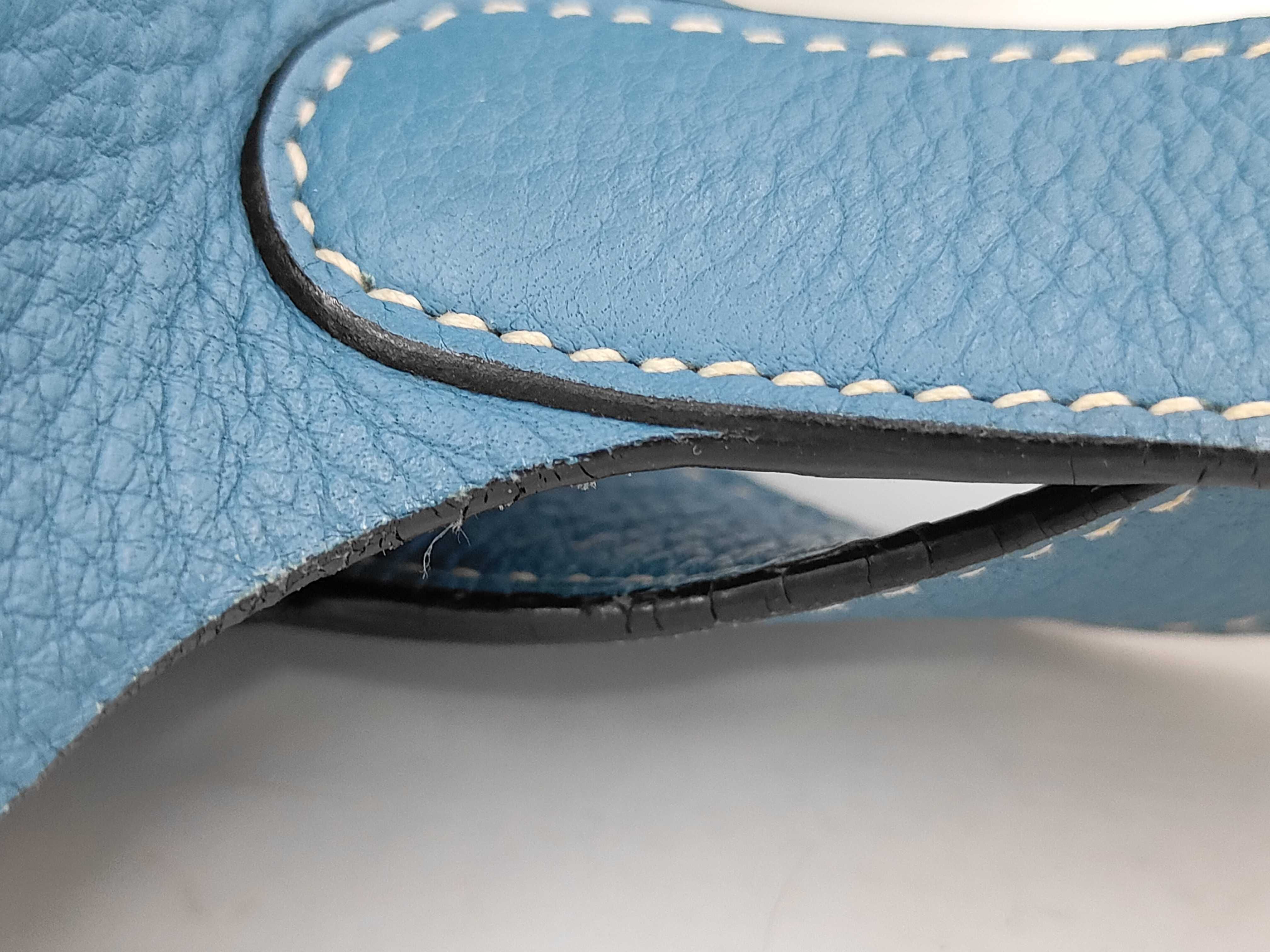 Picotin PM H stamp Blue Handbag — view 5