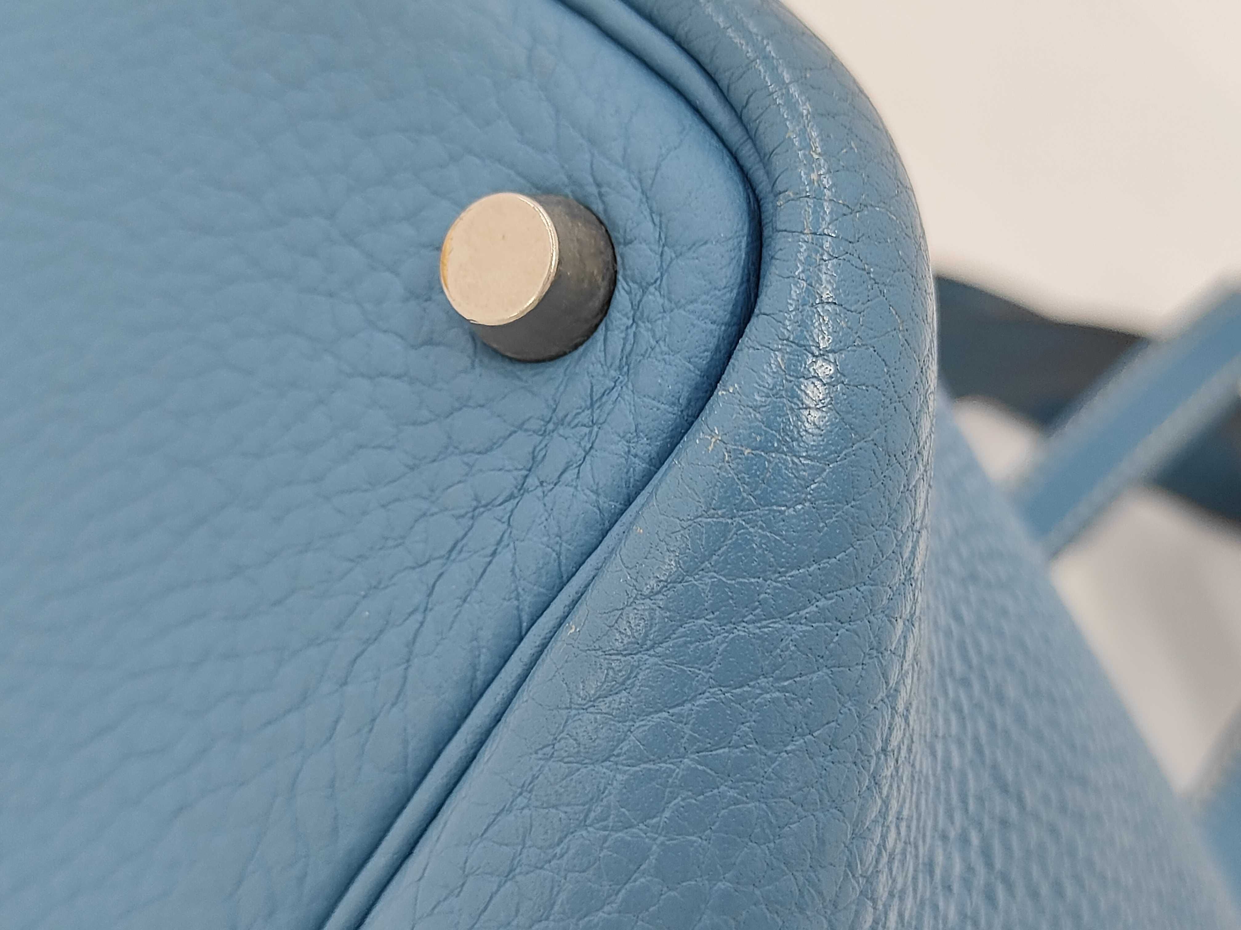 Picotin PM H stamp Blue Handbag — view 7