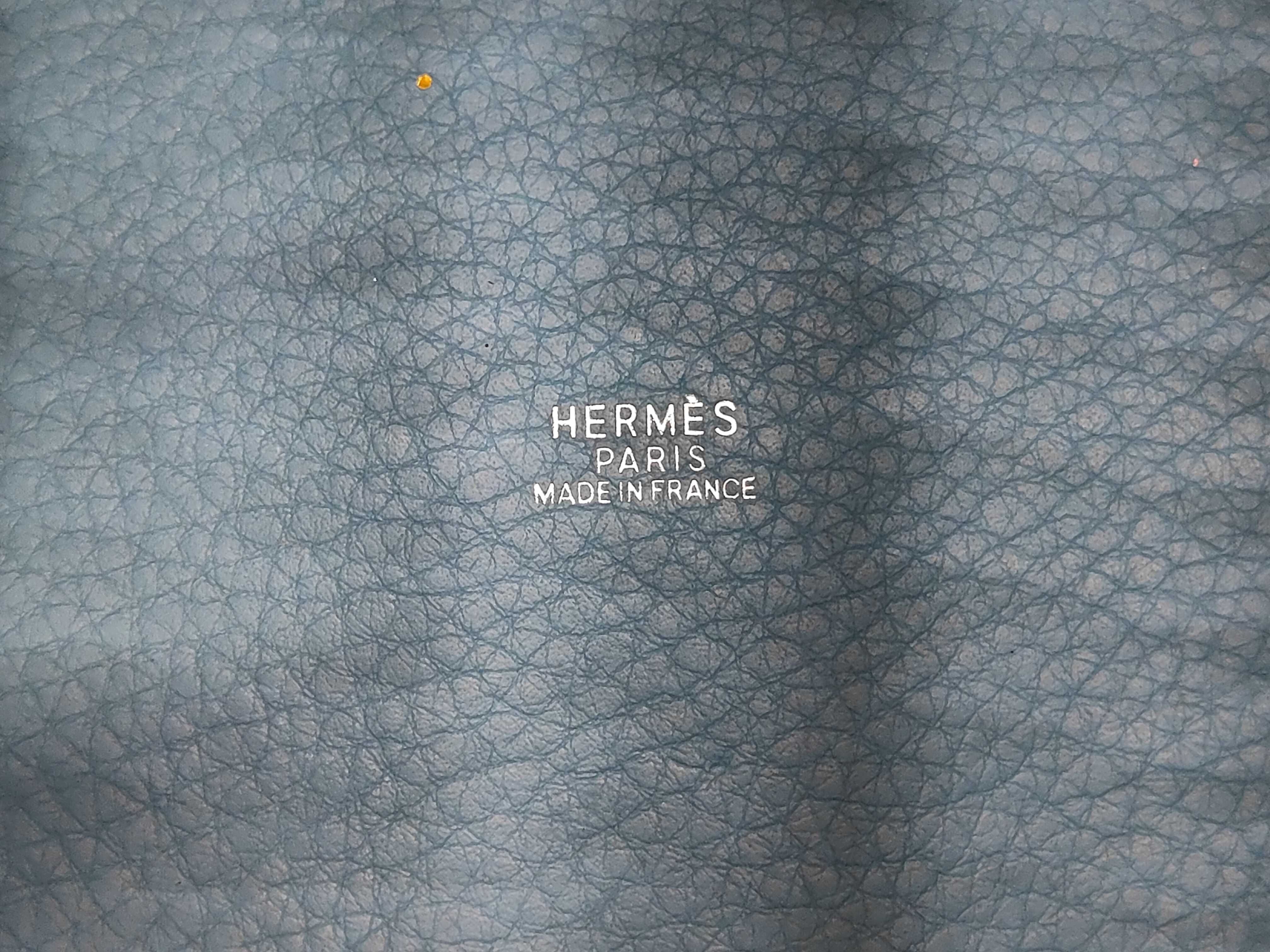 Picotin PM H stamp Blue Handbag — view 9