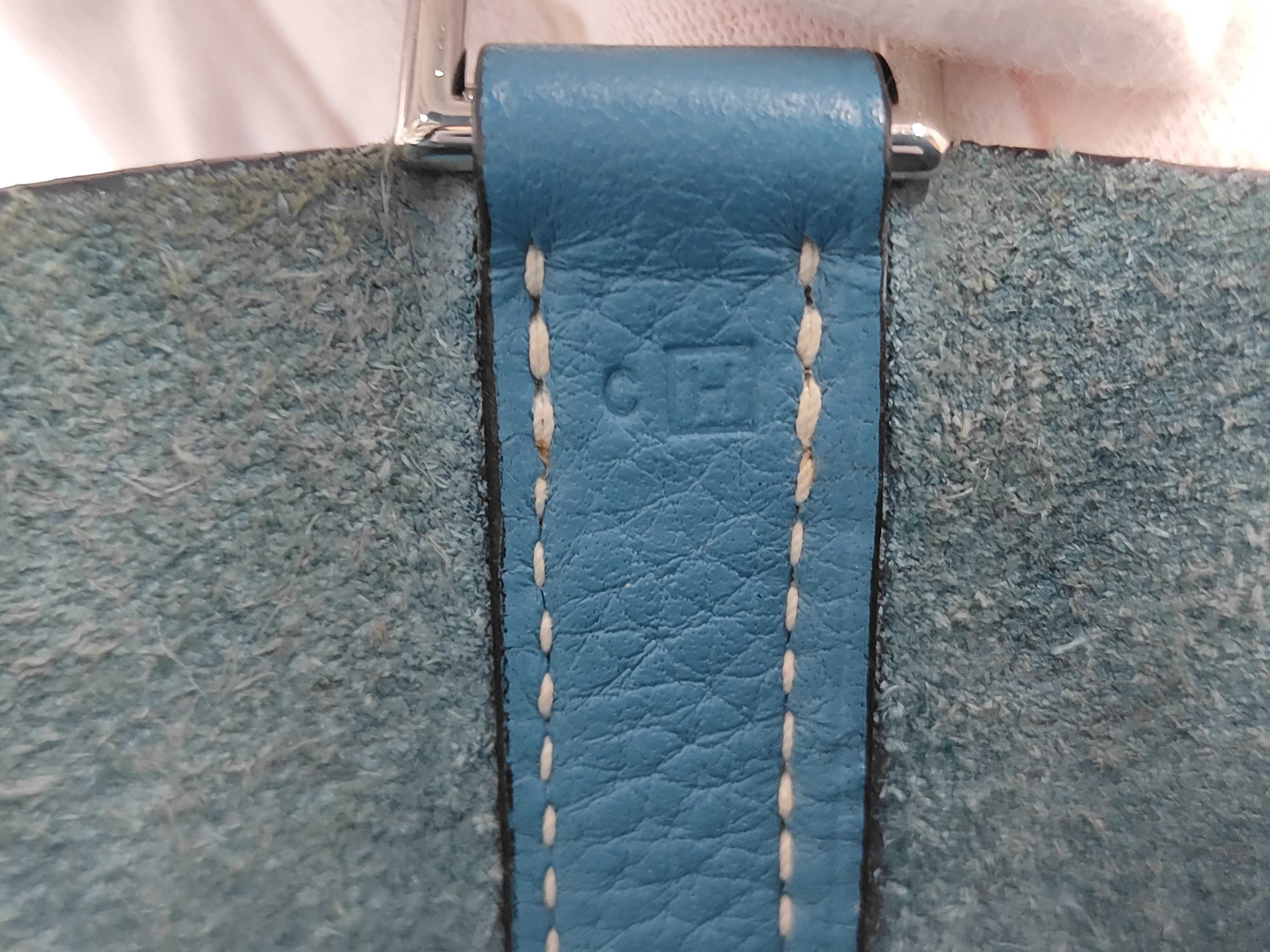 Picotin PM H stamp Blue Handbag — view 10