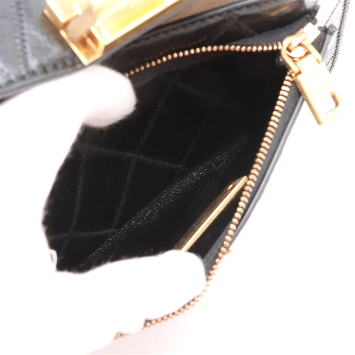 GV3 Leather 2WAY Shoulder Bag Black — view 9