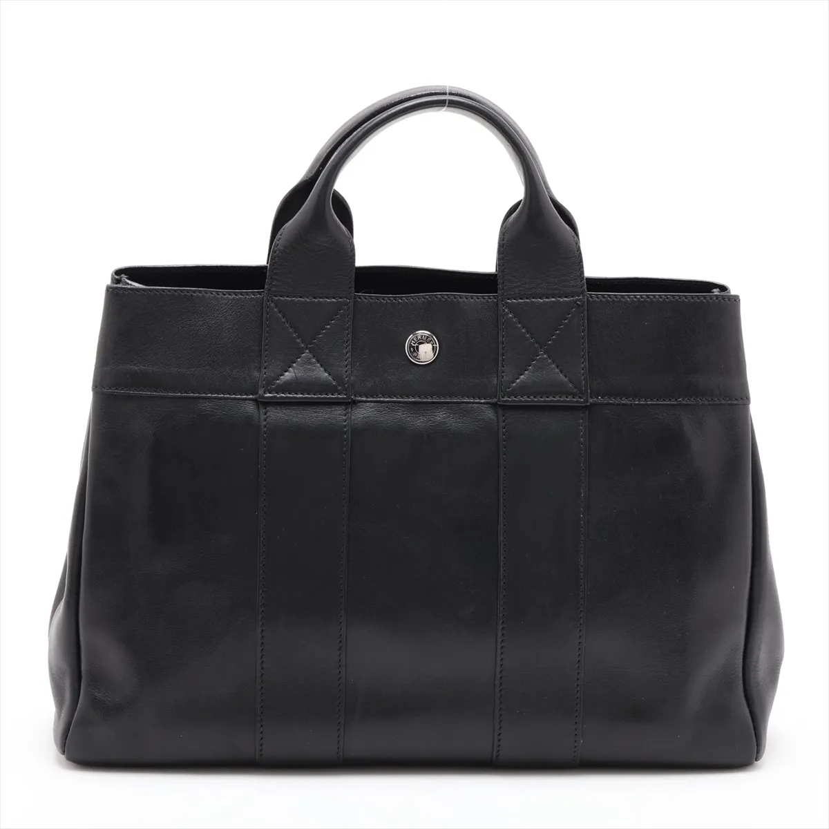 Fourre-Tout PM, Veau Swift leather, black, silver hardware, F: 2002 — view 2