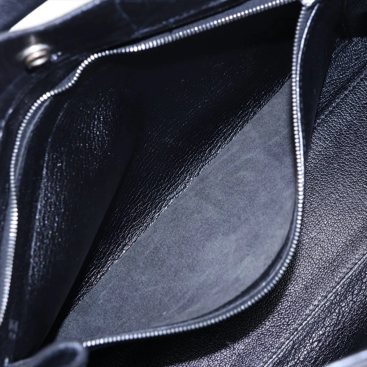 Fourre-Tout PM, Veau Swift leather, black, silver hardware, F: 2002 — view 8