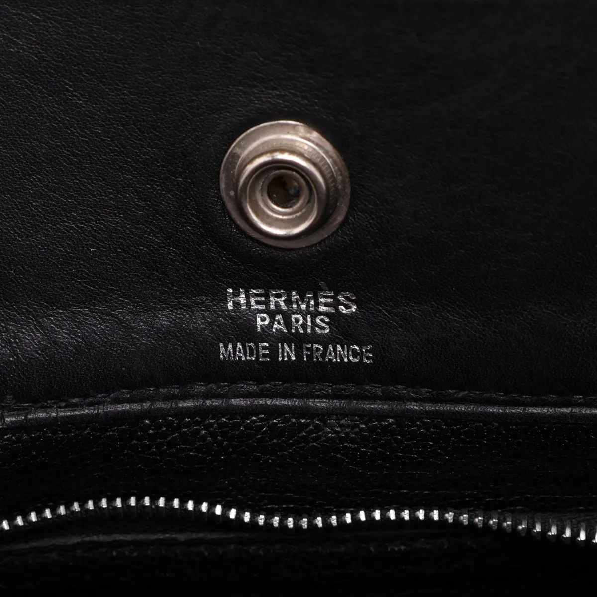 Fourre-Tout PM, Veau Swift leather, black, silver hardware, F: 2002 — view 9