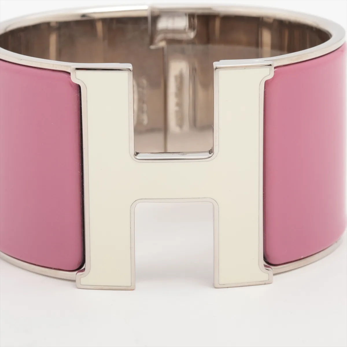 Clic Clac H Bangle TGM ST0175 Bangle Metal Pink x White — view 3