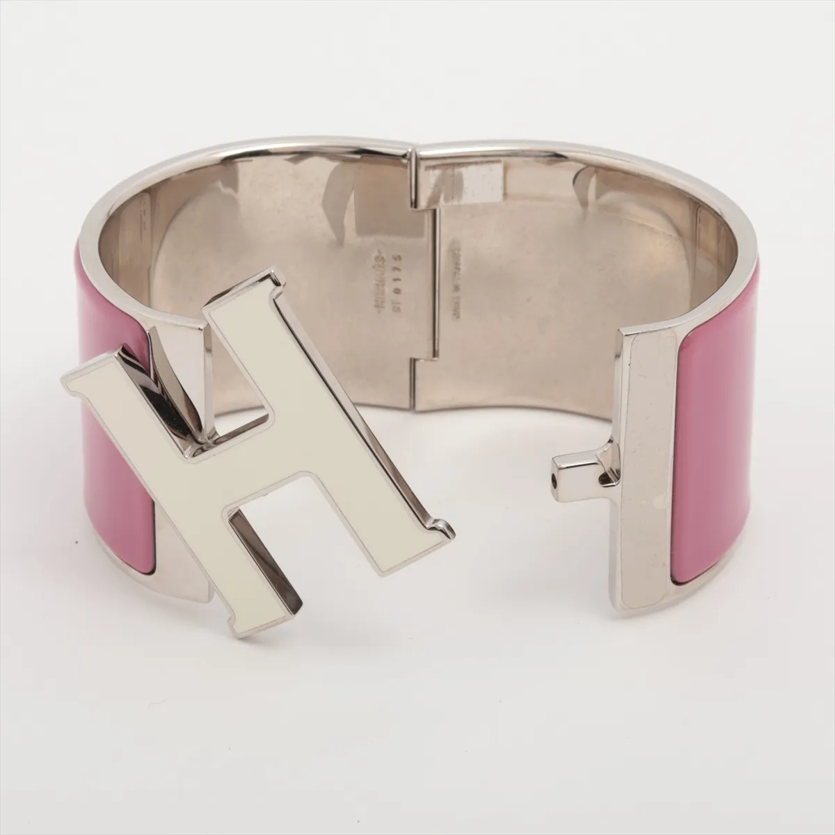 Clic Clac H Bangle TGM ST0175 Bangle Metal Pink x White — view 5
