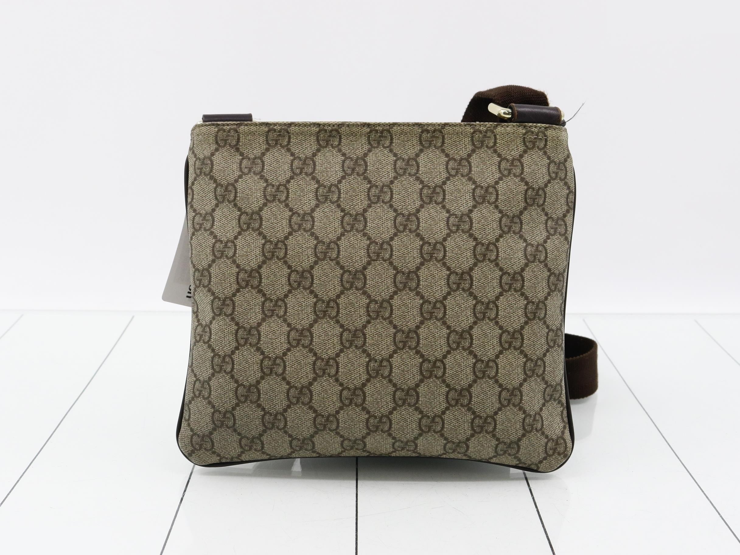 GG Supreme Shoulder Bag, Brown, 201538, 204046 — view 2