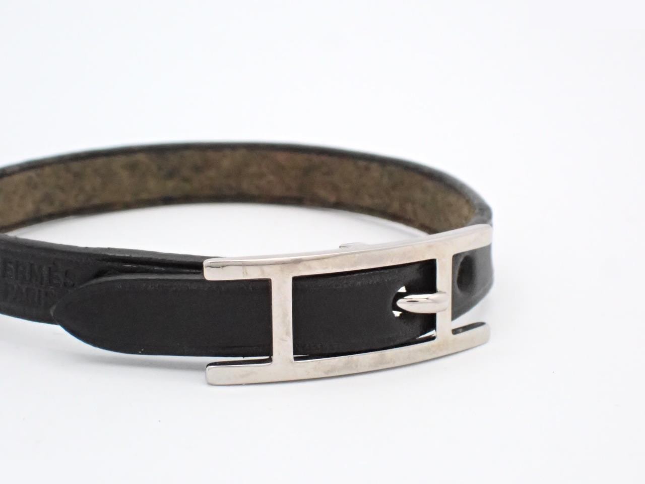 Api bracelet leather black SV metal fittings arm circumference approx. 18.5cm — view 3
