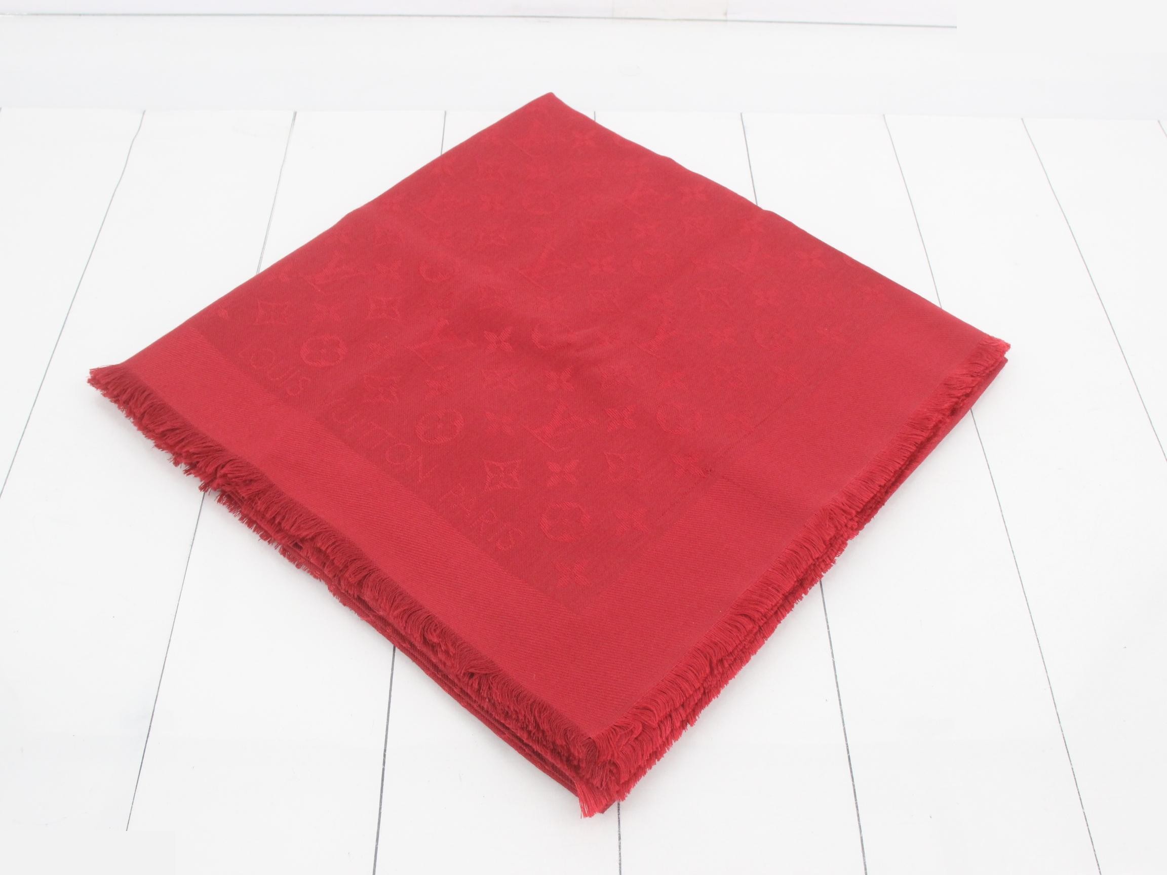 Monogram Stole - Red