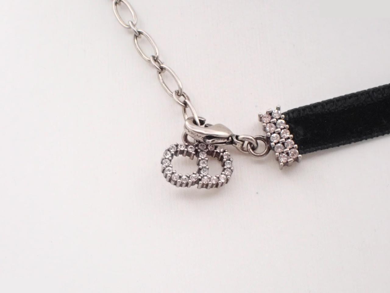 JADIOR Rhinestone Velour Choker, Chain approx. 38cm — view 2
