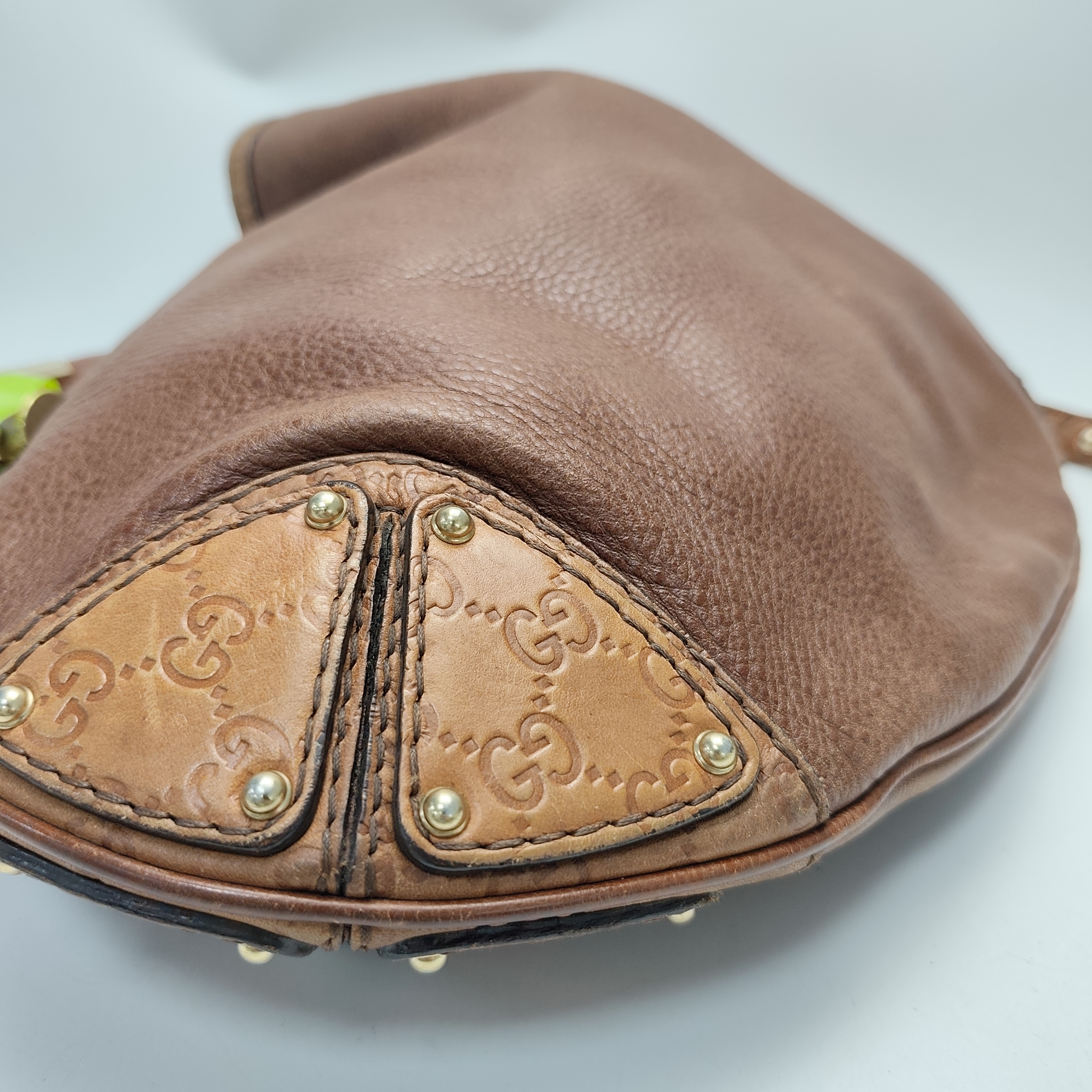 【*Shipped from: China*】GUCCI Bamboo Leather Shoulder Bag 182888 — view 3