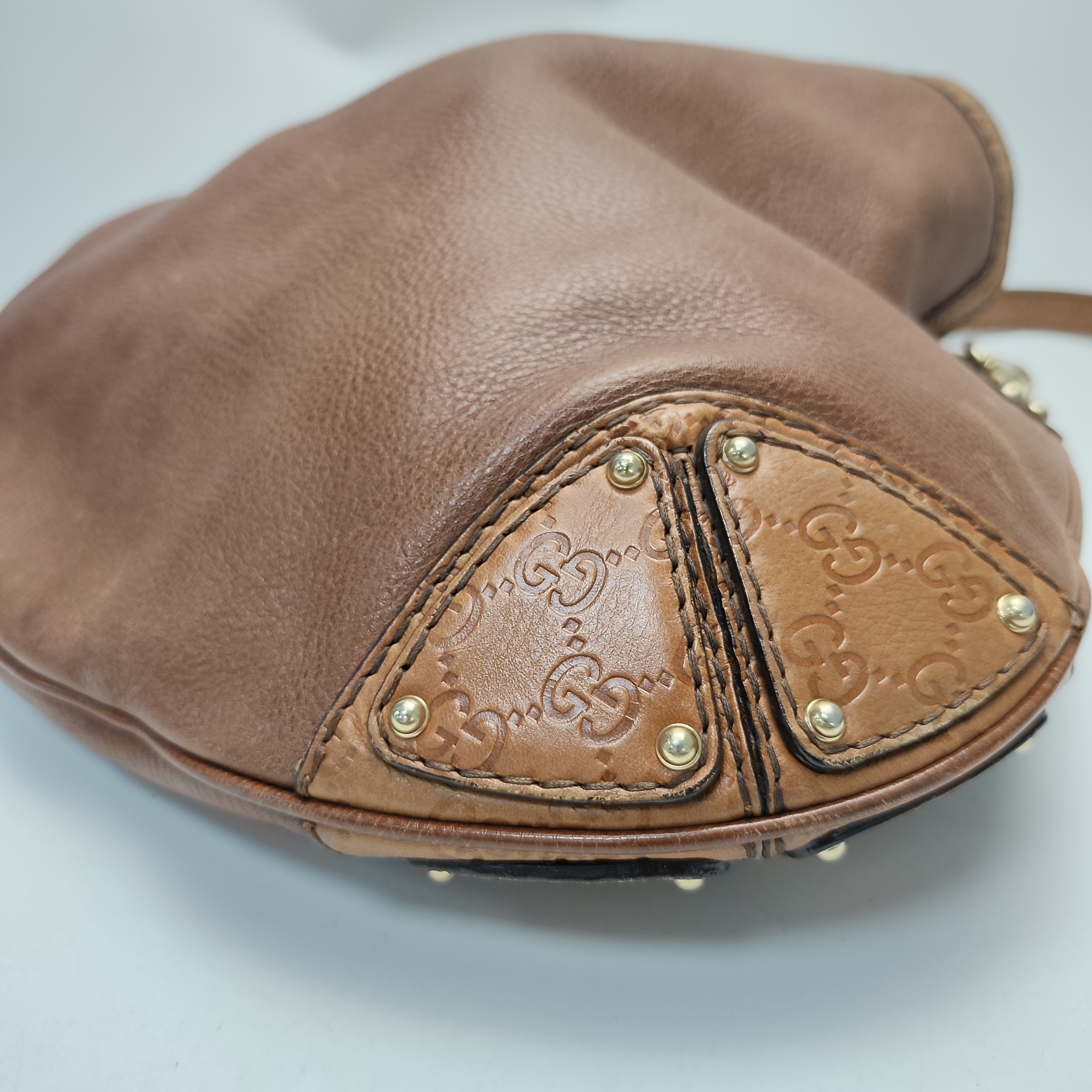 【*Shipped from: China*】GUCCI Bamboo Leather Shoulder Bag 182888 — view 4