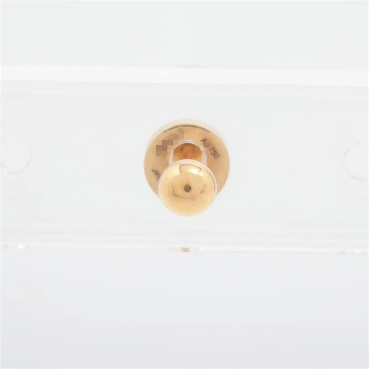 Love single earring, 750 (YG) x metal content unknown, total weight 1.2g, 486AEH, — view 2