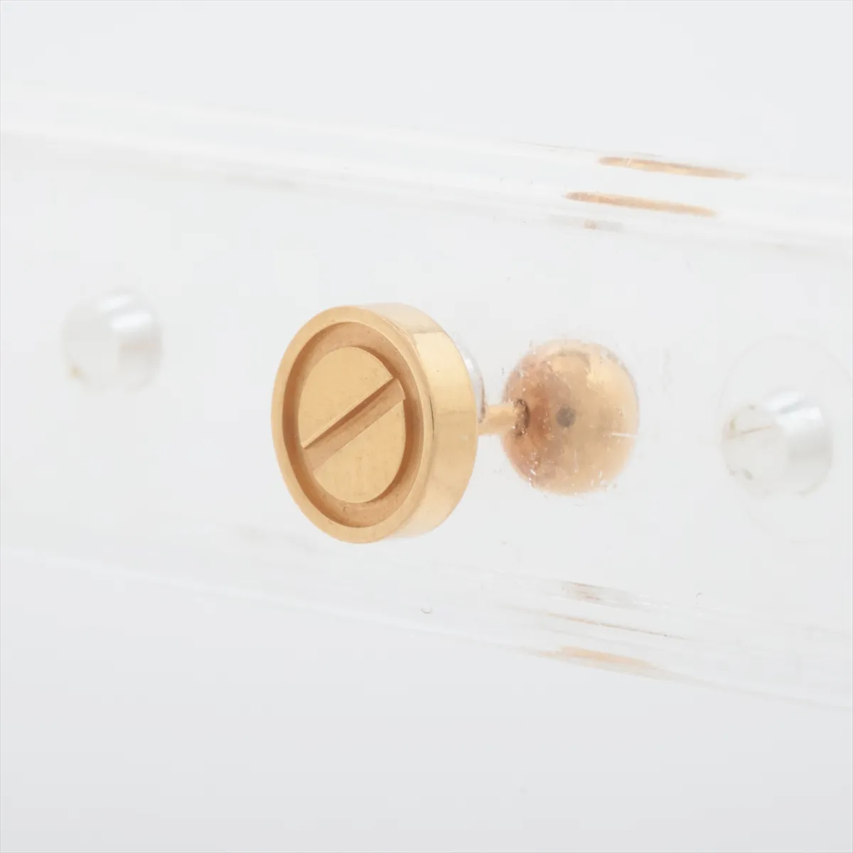 Love single earring, 750 (YG) x metal content unknown, total weight 1.2g, 486AEH, — view 3