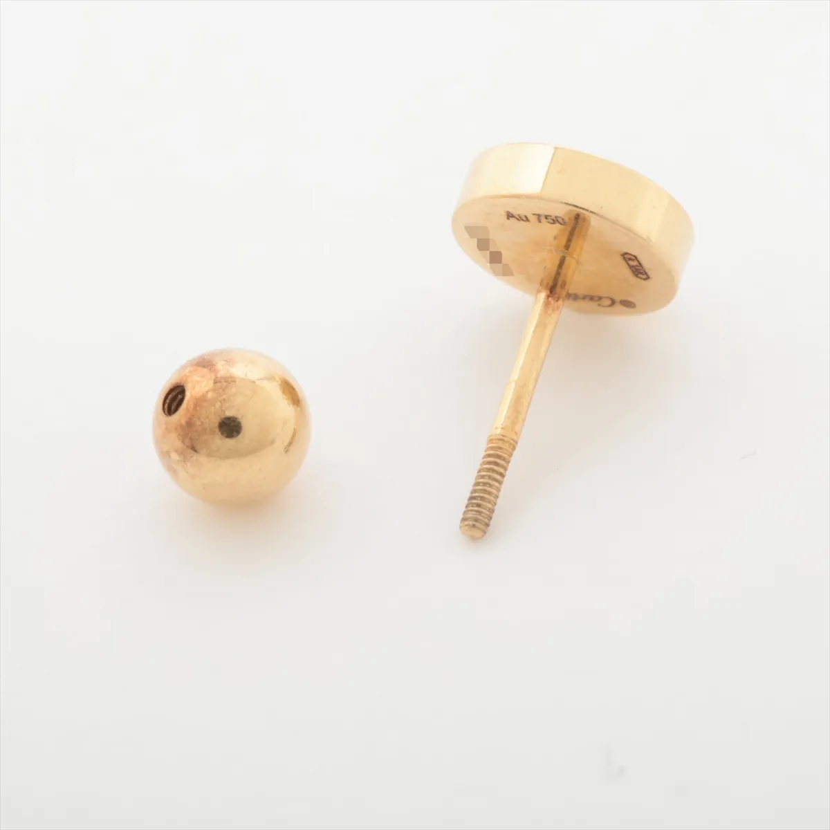 Love single earring, 750 (YG) x metal content unknown, total weight 1.2g, 486AEH, — view 4