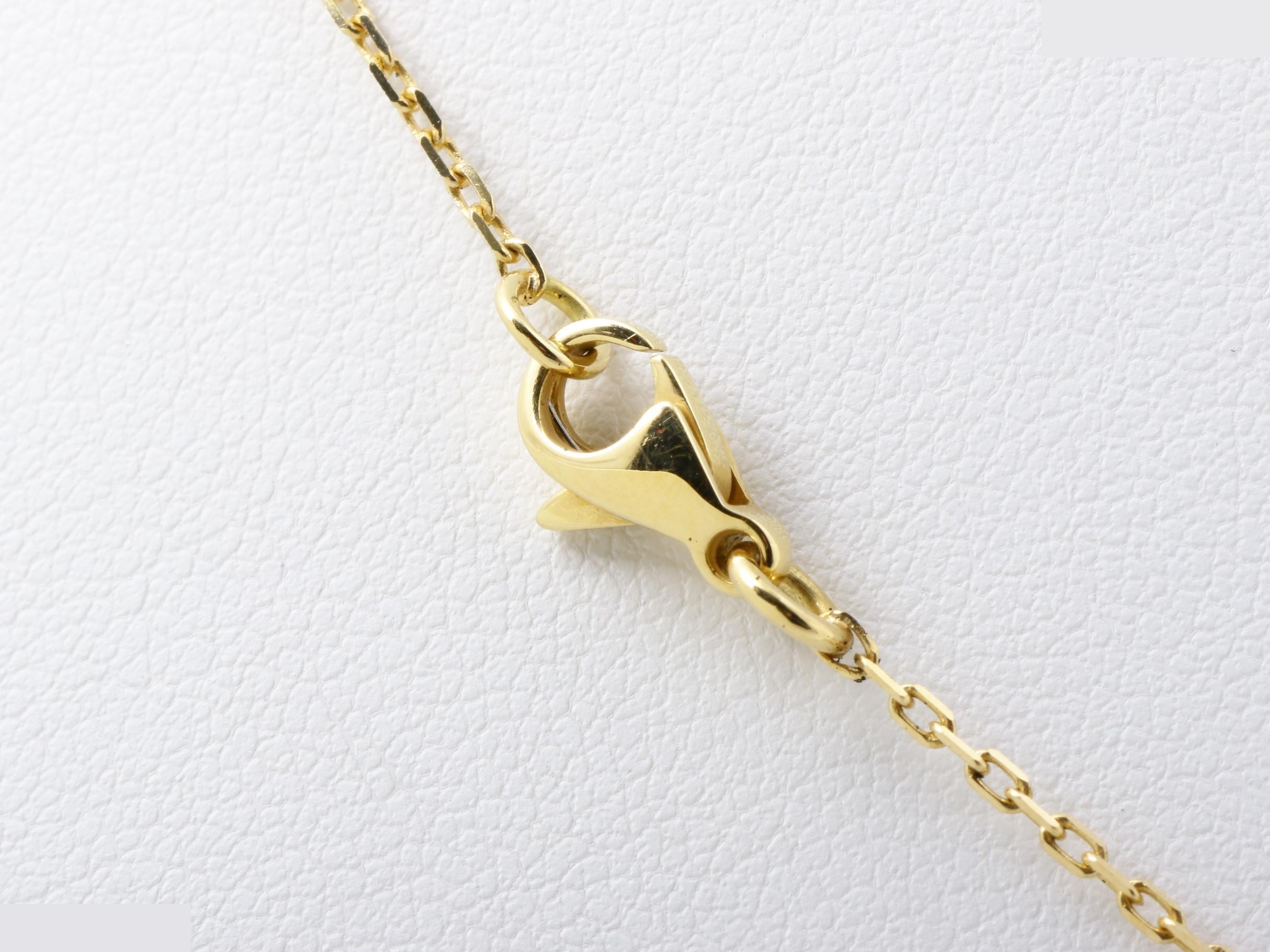 Camellia Collection Pendant, 750YG, 5.8g, 40cm — view 5
