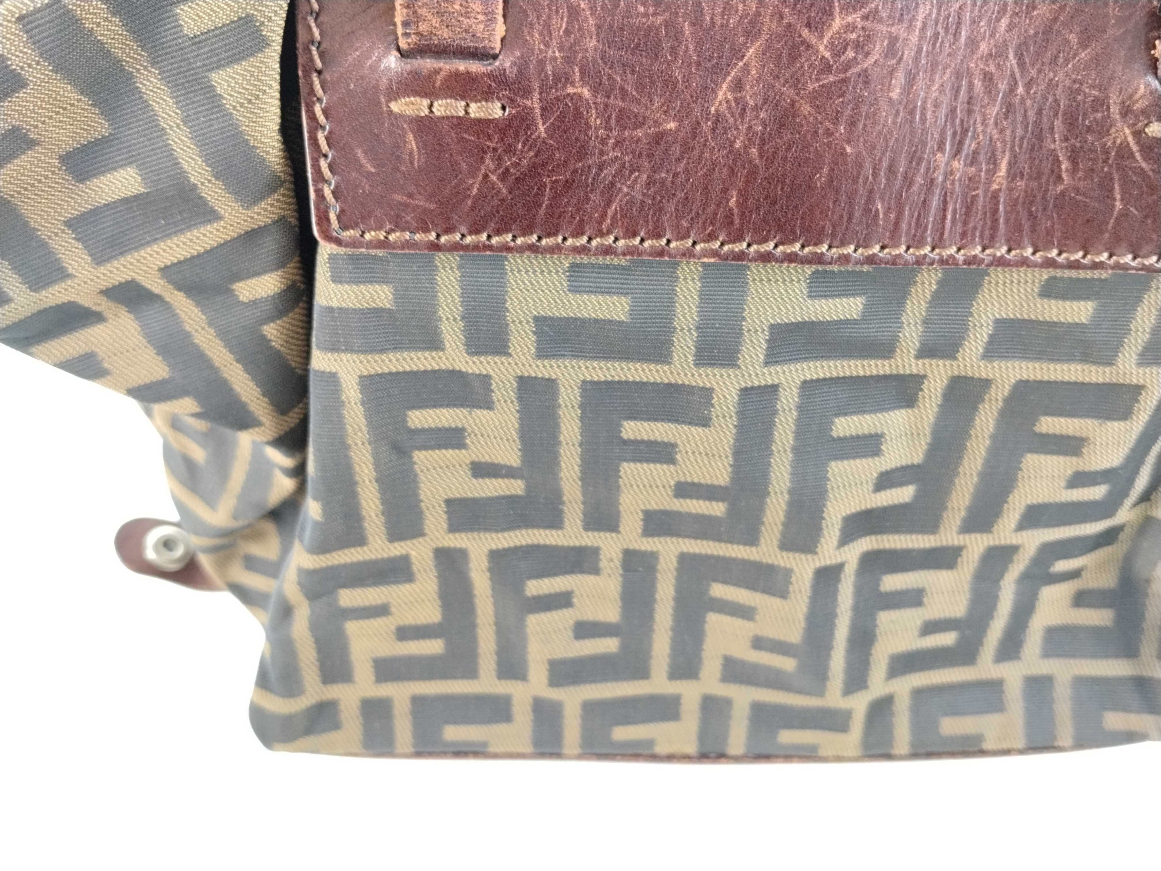 Zucca pattern Fendi handbag — view 9