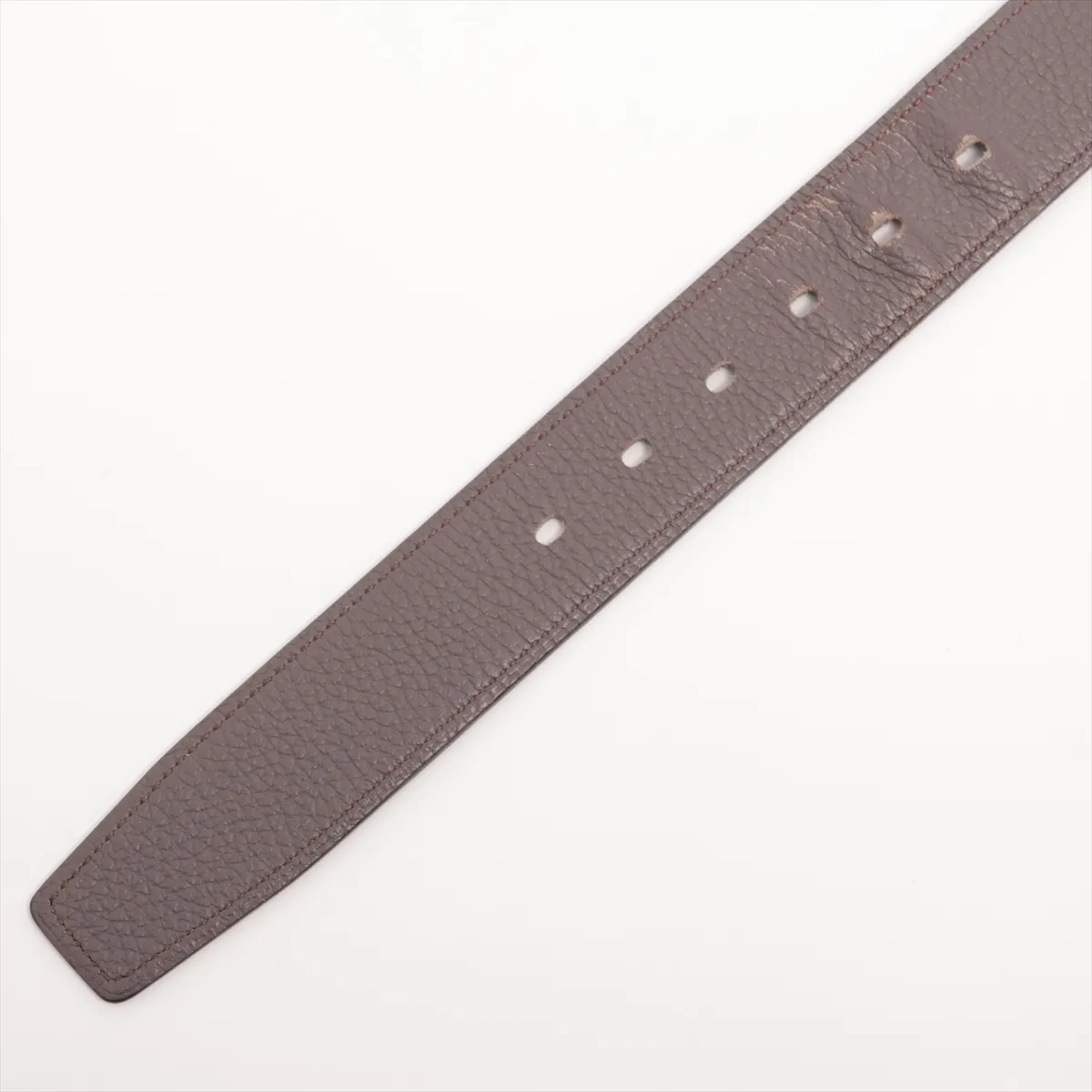 H Belt Q: 2013 Belt 90 Leather x Metal Black x Gray — view 3