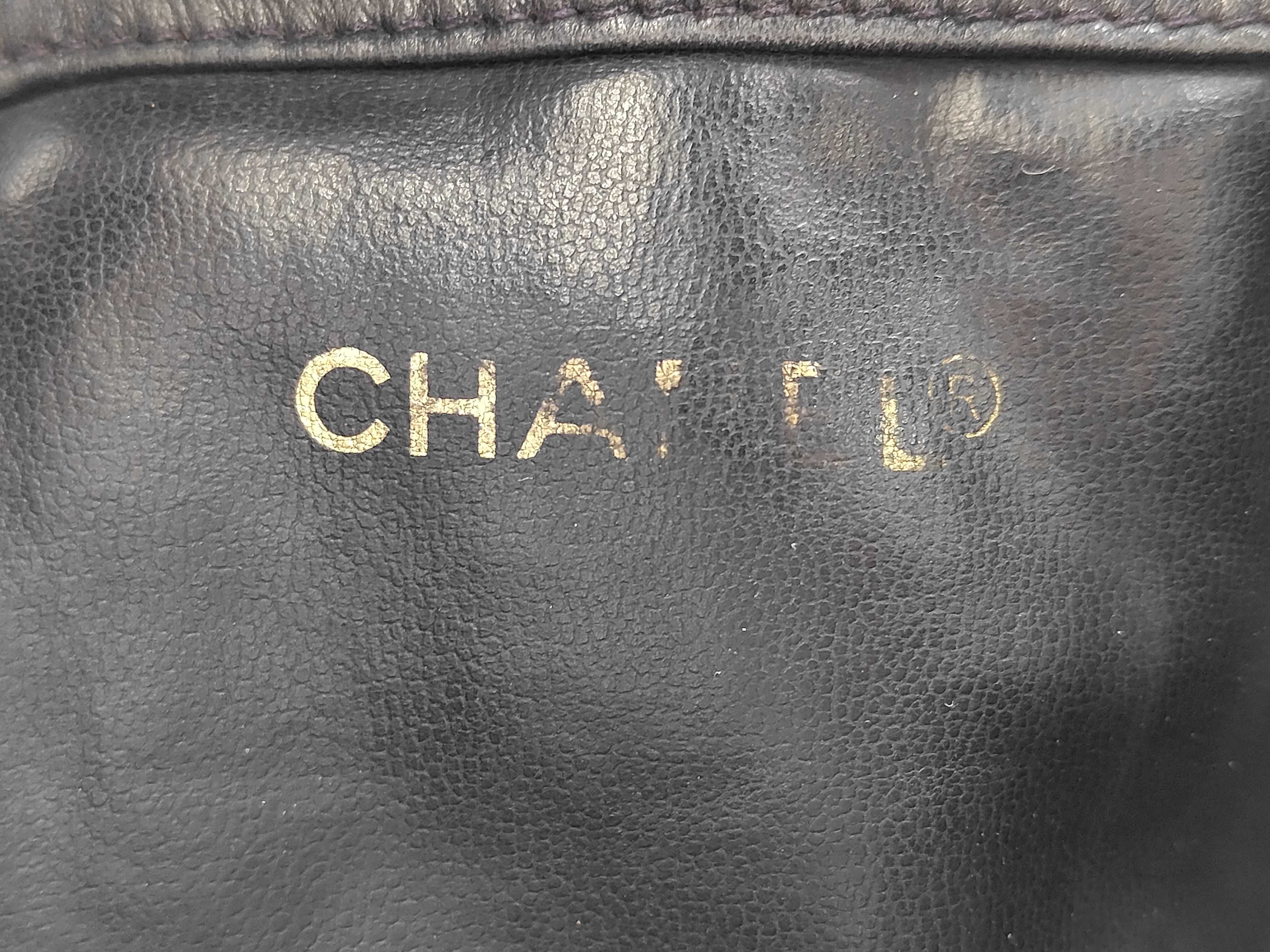 Denim Coco Mark Drawstring Chain Shoulder Bag — view 12