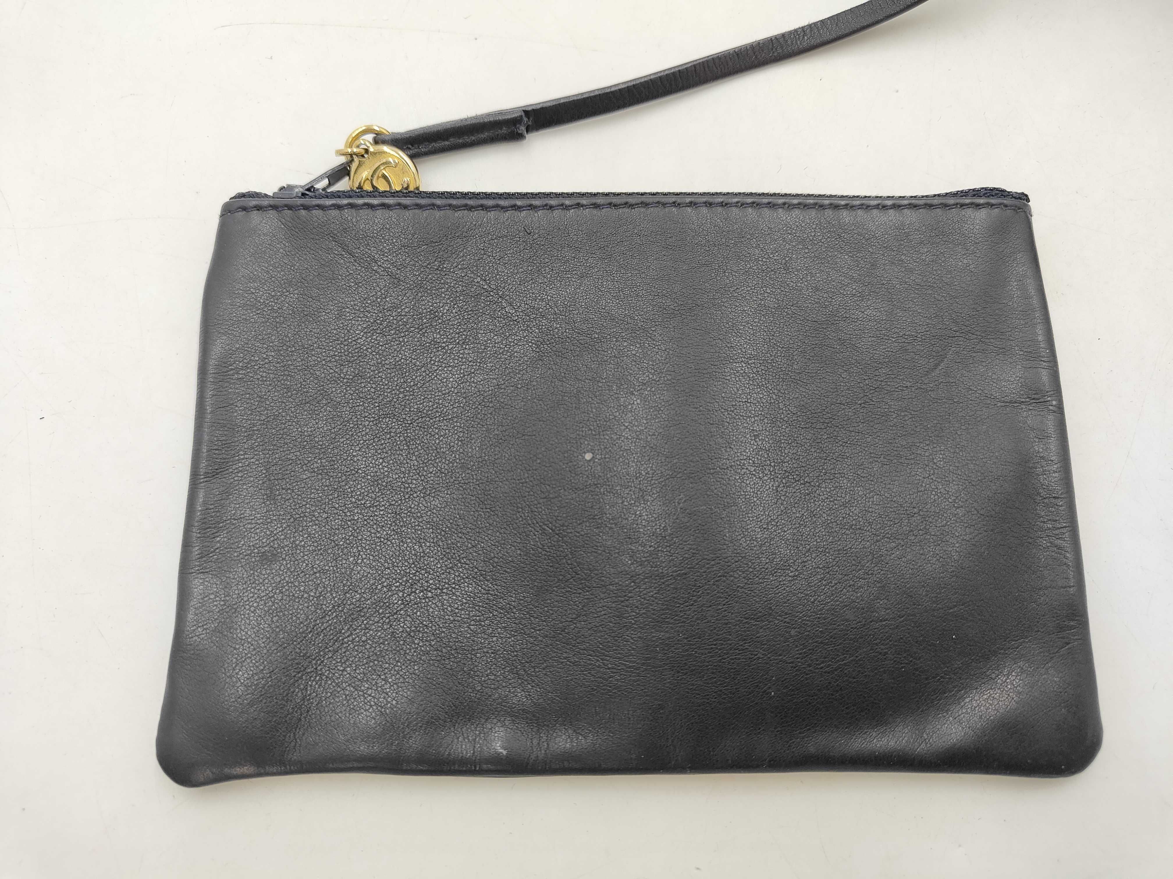 Denim Coco Mark Drawstring Chain Shoulder Bag — view 14