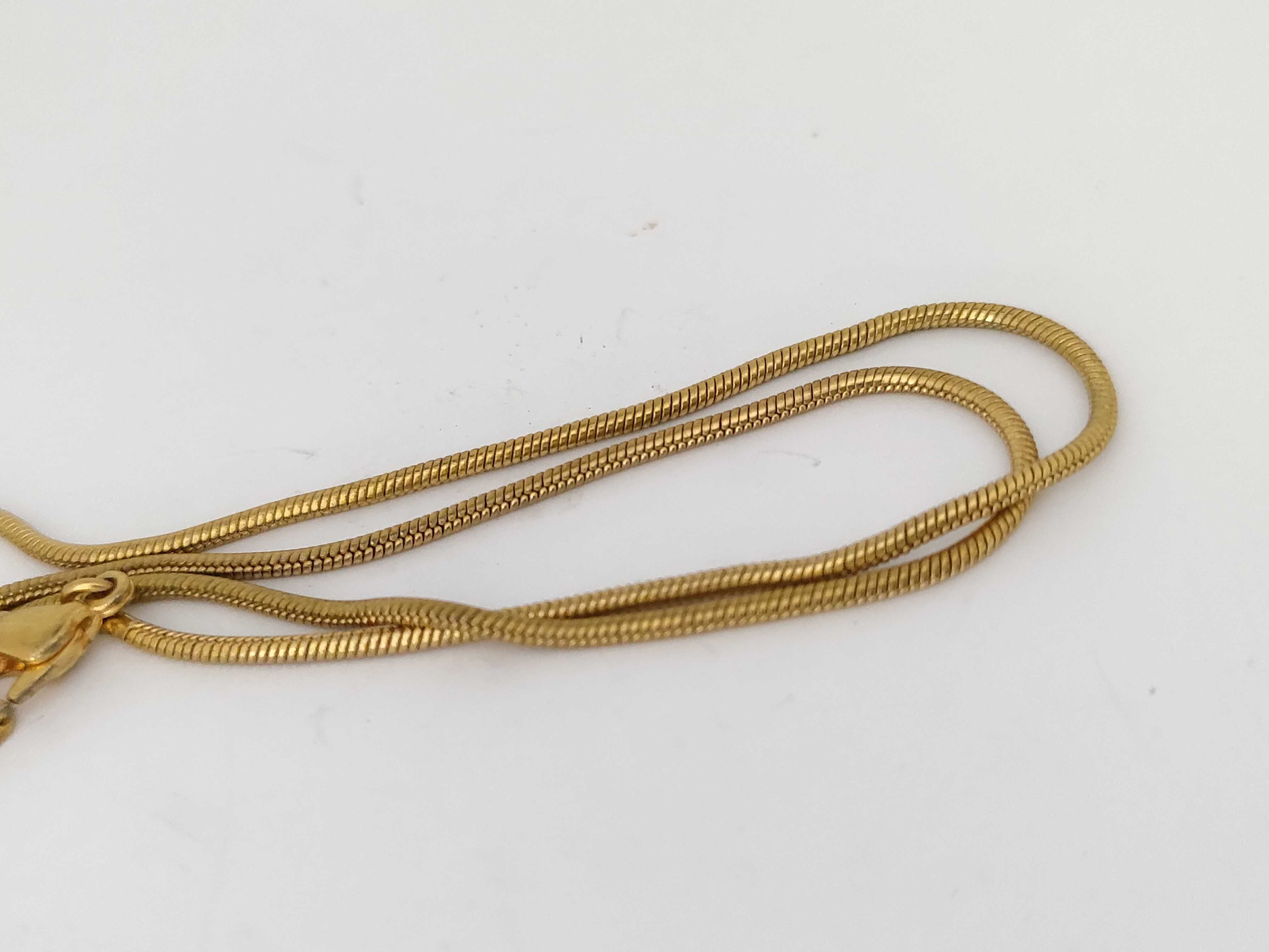 Gold Trotter Plate Necklace — view 7