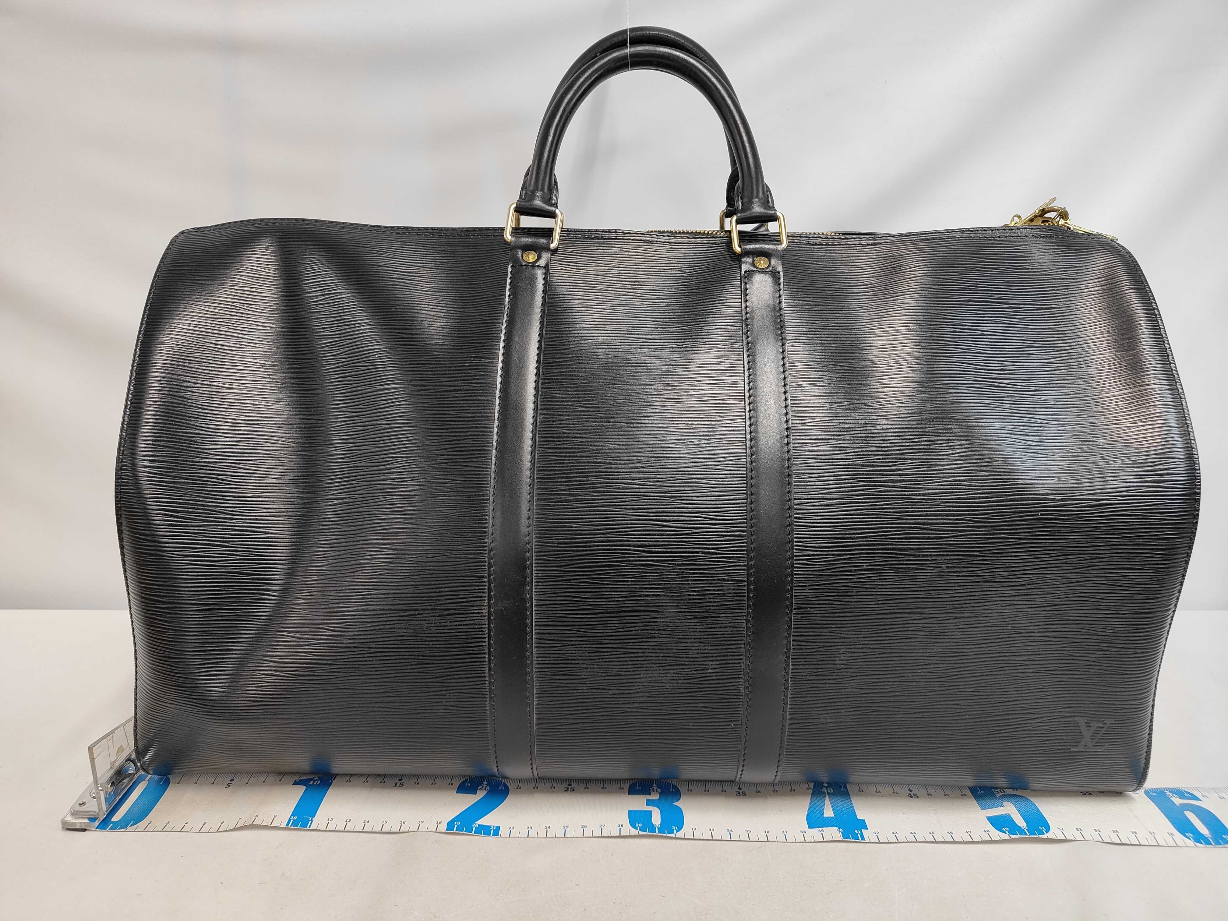 Epi Keepall 60 M42942 SP0075 Black Boston Bag — view 2