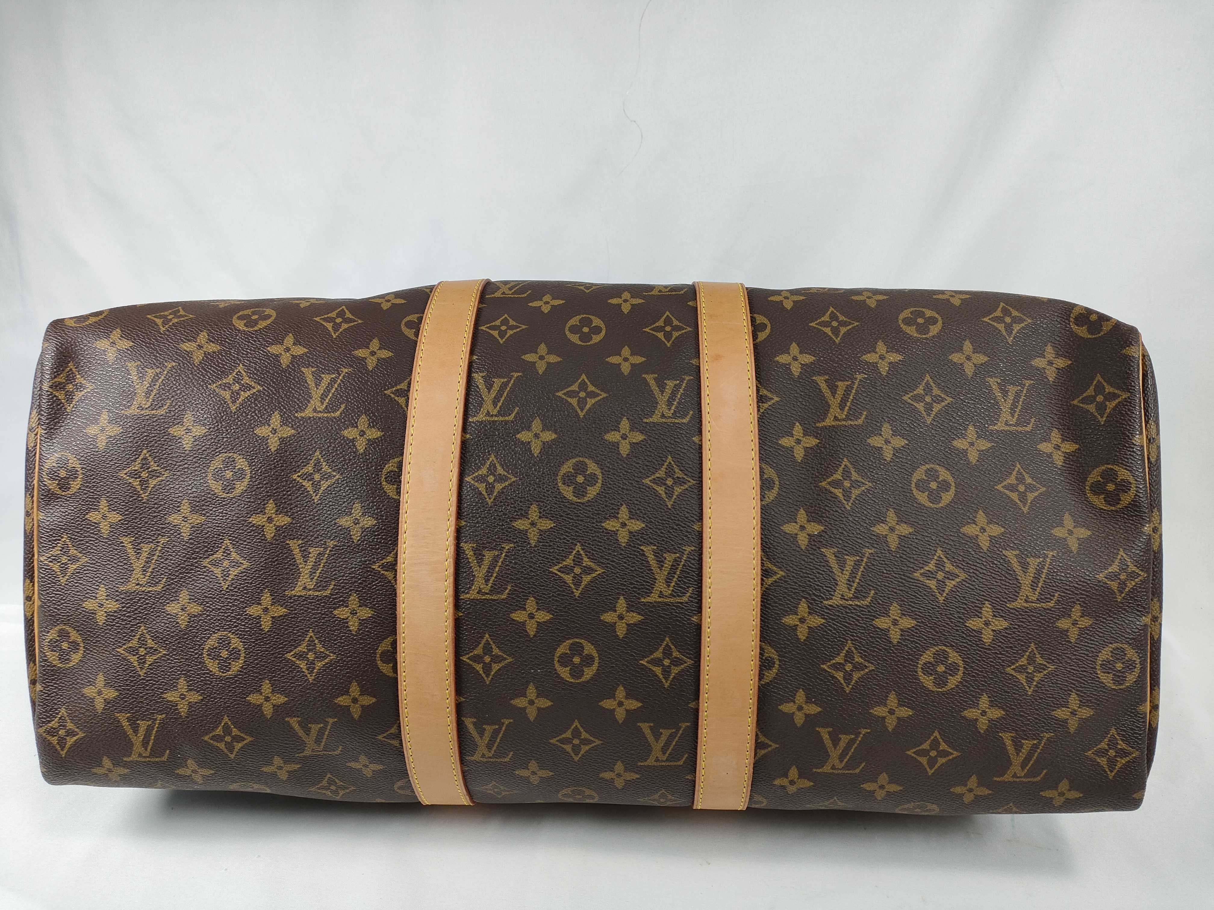 Monogram Keepall 50 M41426 Brown FL1909 Boston Bag — view 8