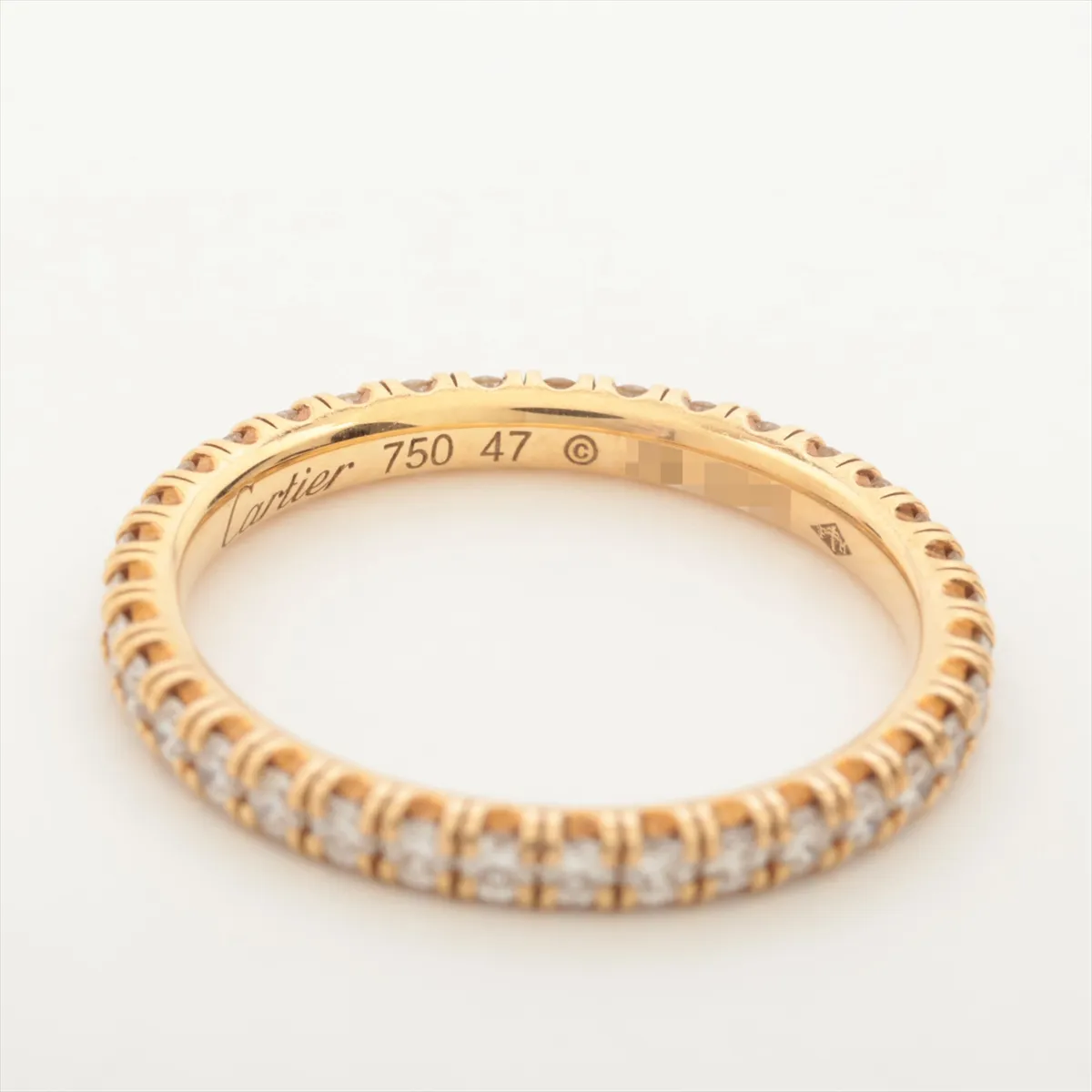 Etincelle de Cartier Full Eternity Diamond Ring, 750 (Yellow Gold), 1.6g, Size 47, ZB1318, CRB4086347 — view 3