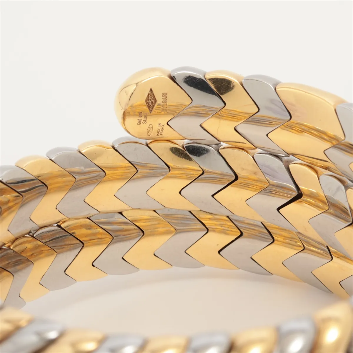 Spiga Bracelet 750(YG)×SS 111.7g Distortion — view 4