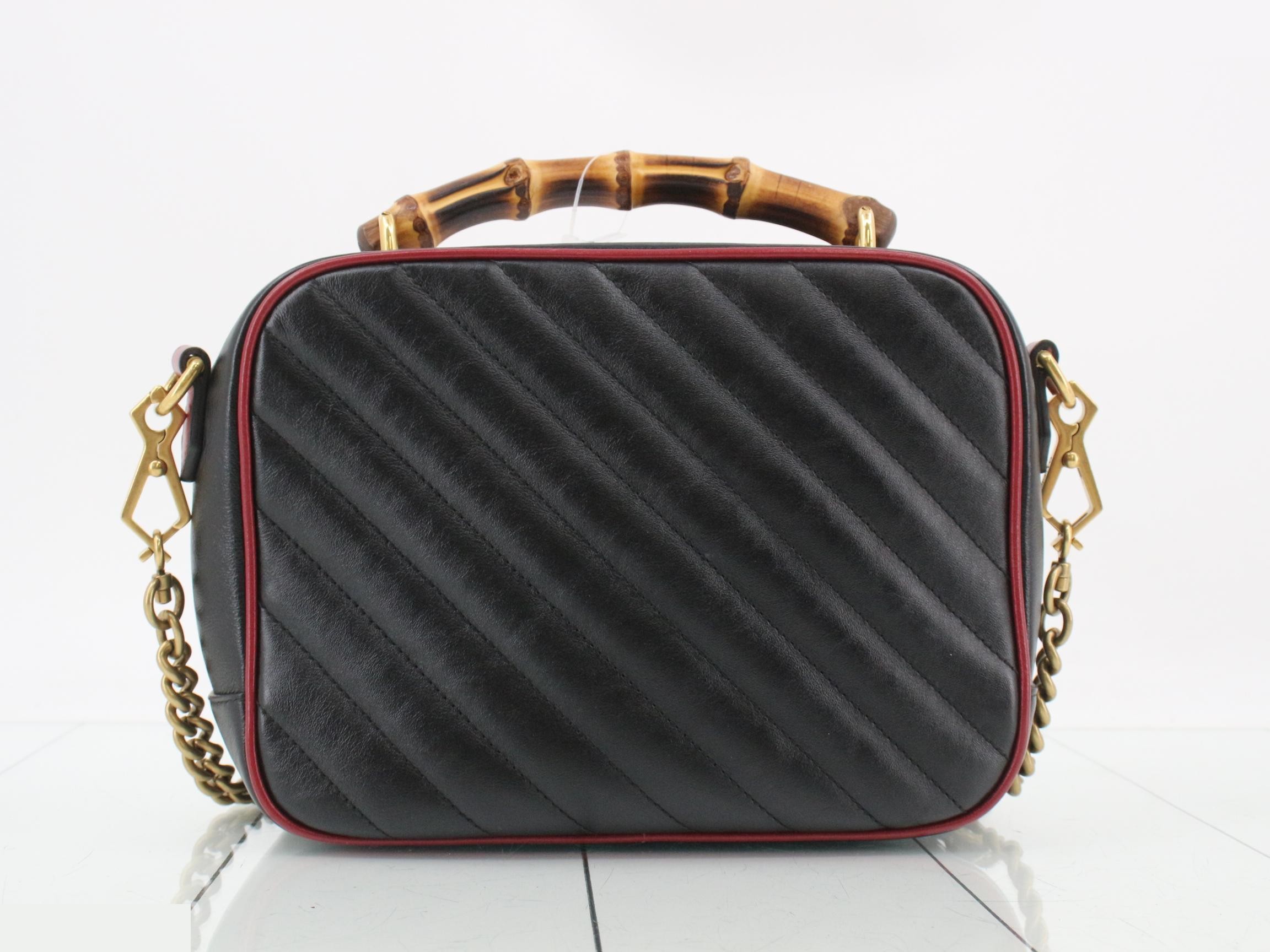 Bamboo GG Marmont Shoulder Bag — view 2