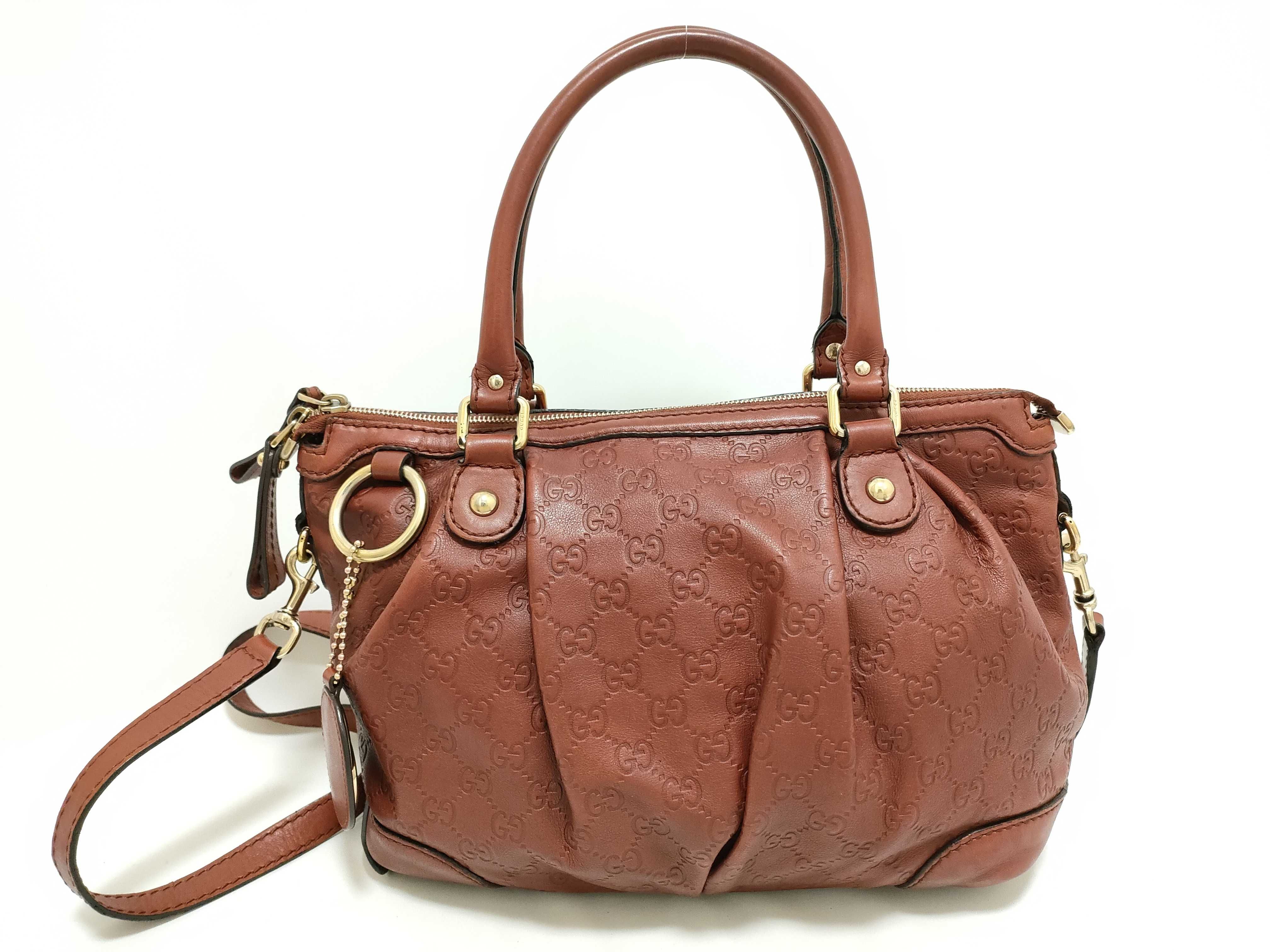 Guccissima GG Shoulder Bag Handbag 2-way Leather 247902 Shoulder Bag
