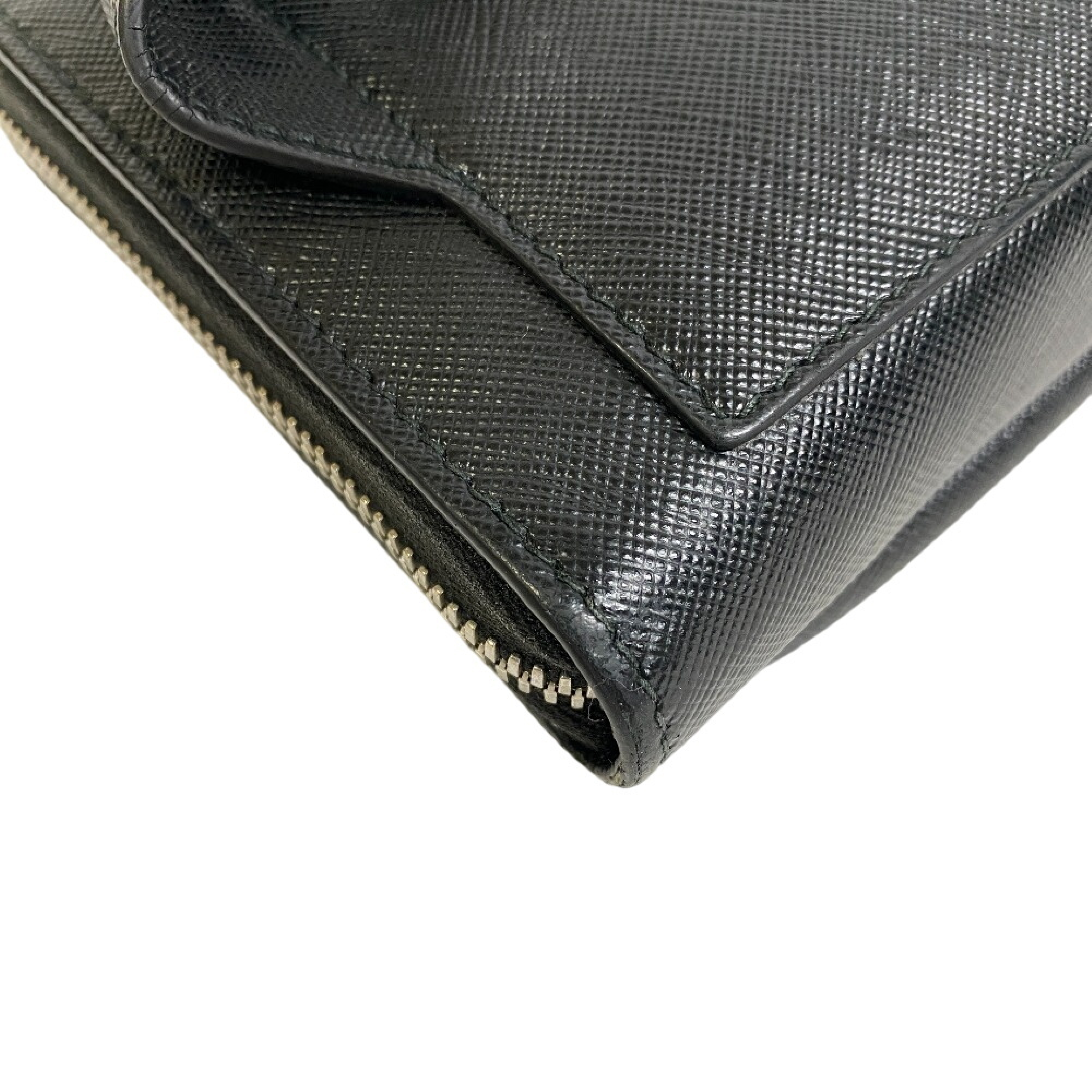 2VH156 Waist Pouch, Triangle Logo Plate, Leather Body Bag, Black, Brand Shoulder Bag — view 5