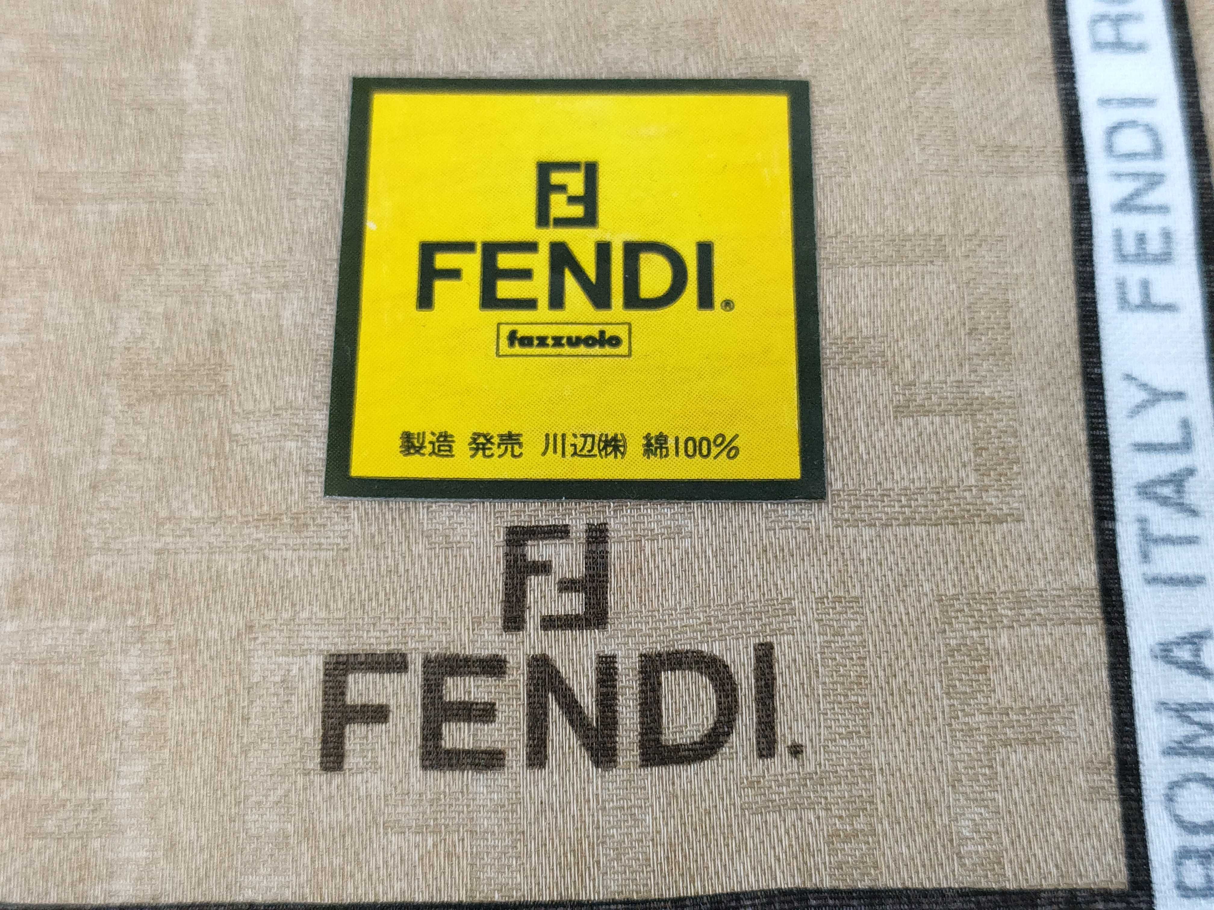 handkerchief scarf with sticker, Zucca design, FF pattern, and other accessories. — view 3