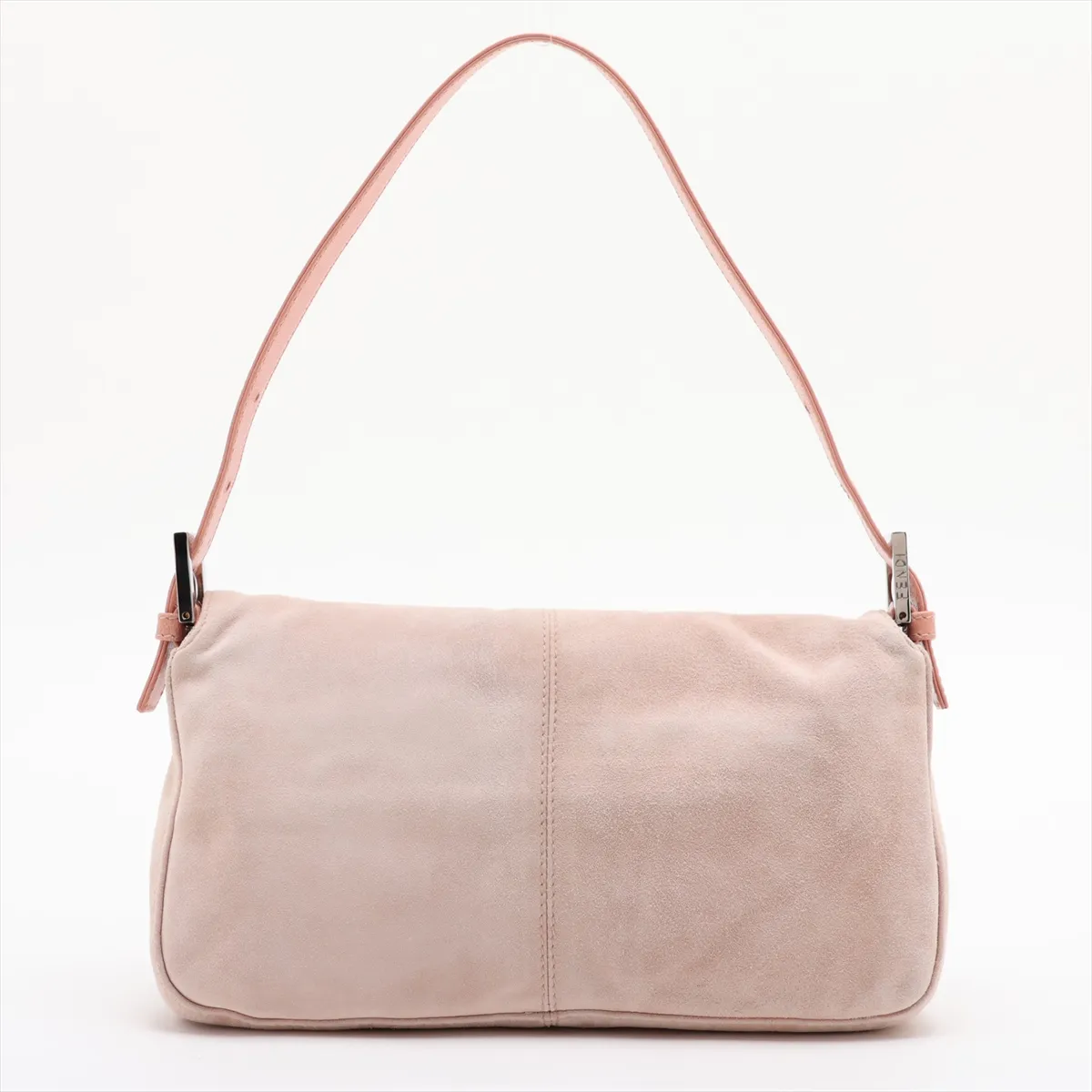 Mamma Bucket Suede x Leather Shoulder Bag Pink — view 2