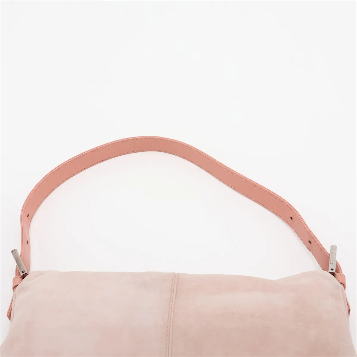 Mamma Bucket Suede x Leather Shoulder Bag Pink — view 6